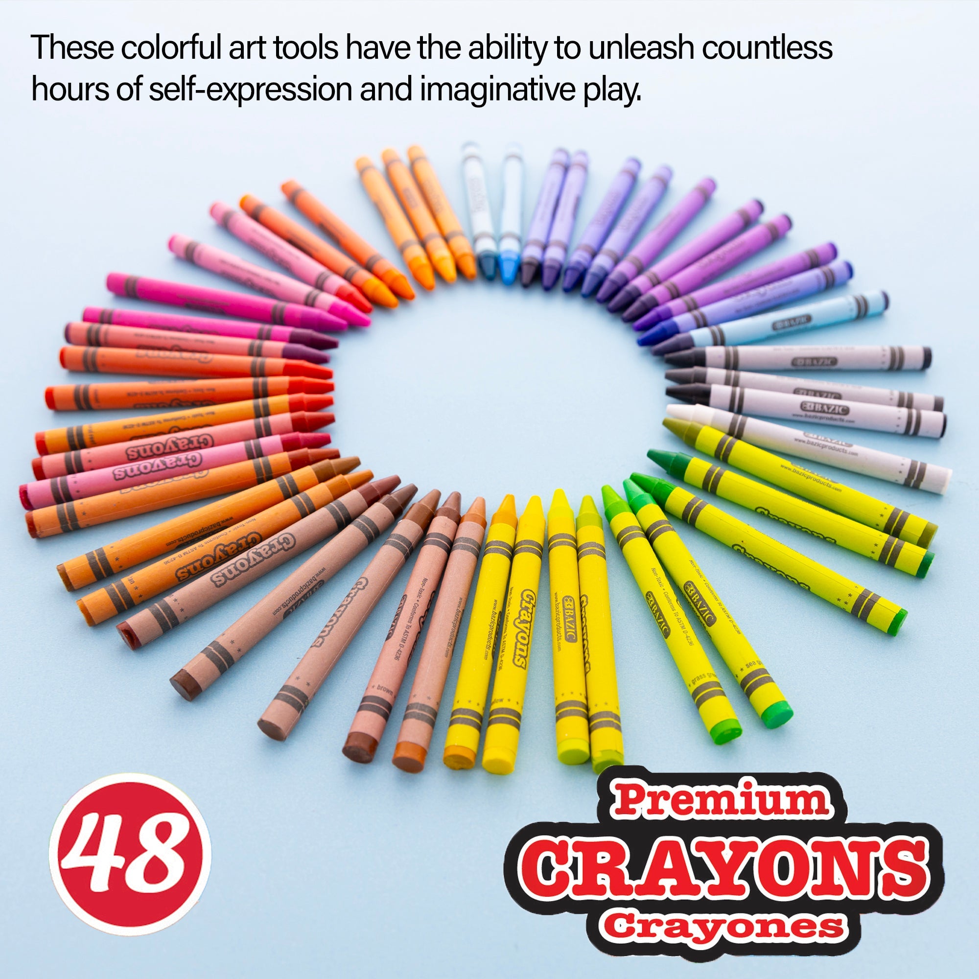 Premium Crayons 48 Color