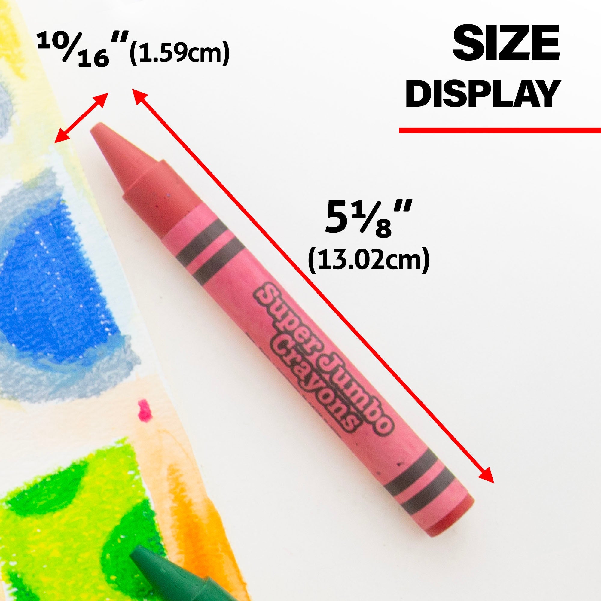 Premium Super Jumbo Crayons 8 Color