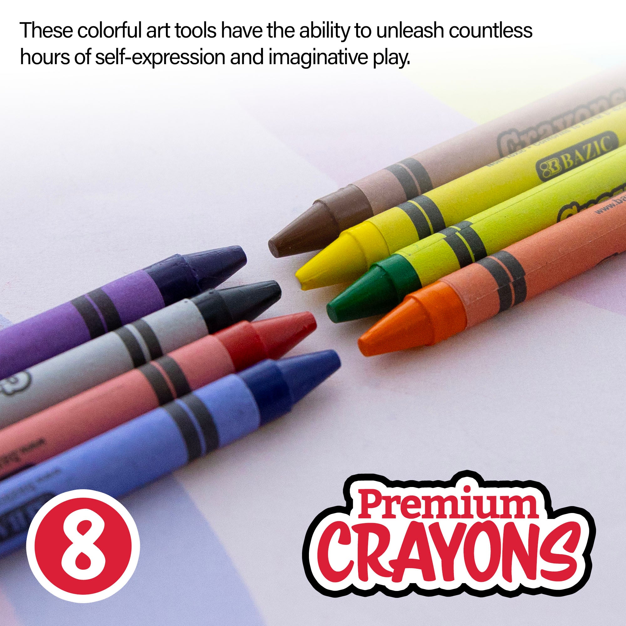 Premium Crayons 8 Color