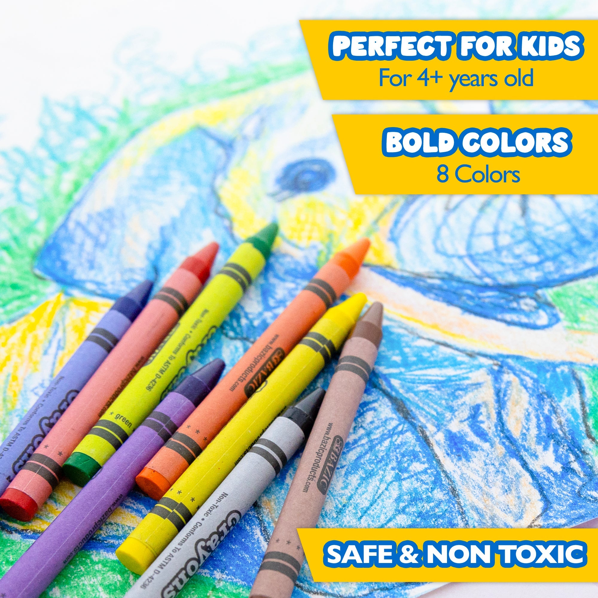 Premium Crayons 8 Color