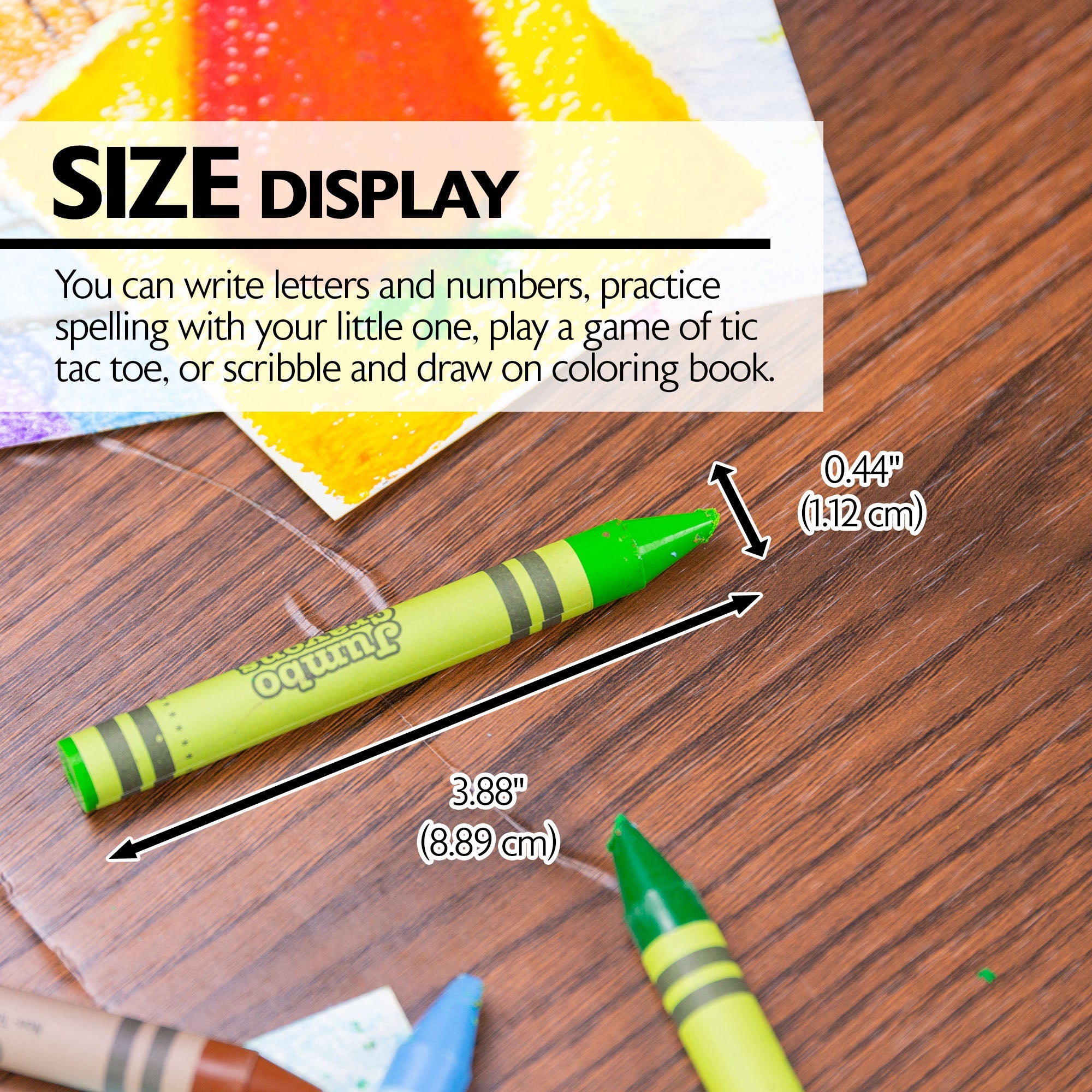Premium Jumbo Crayons 12 Color