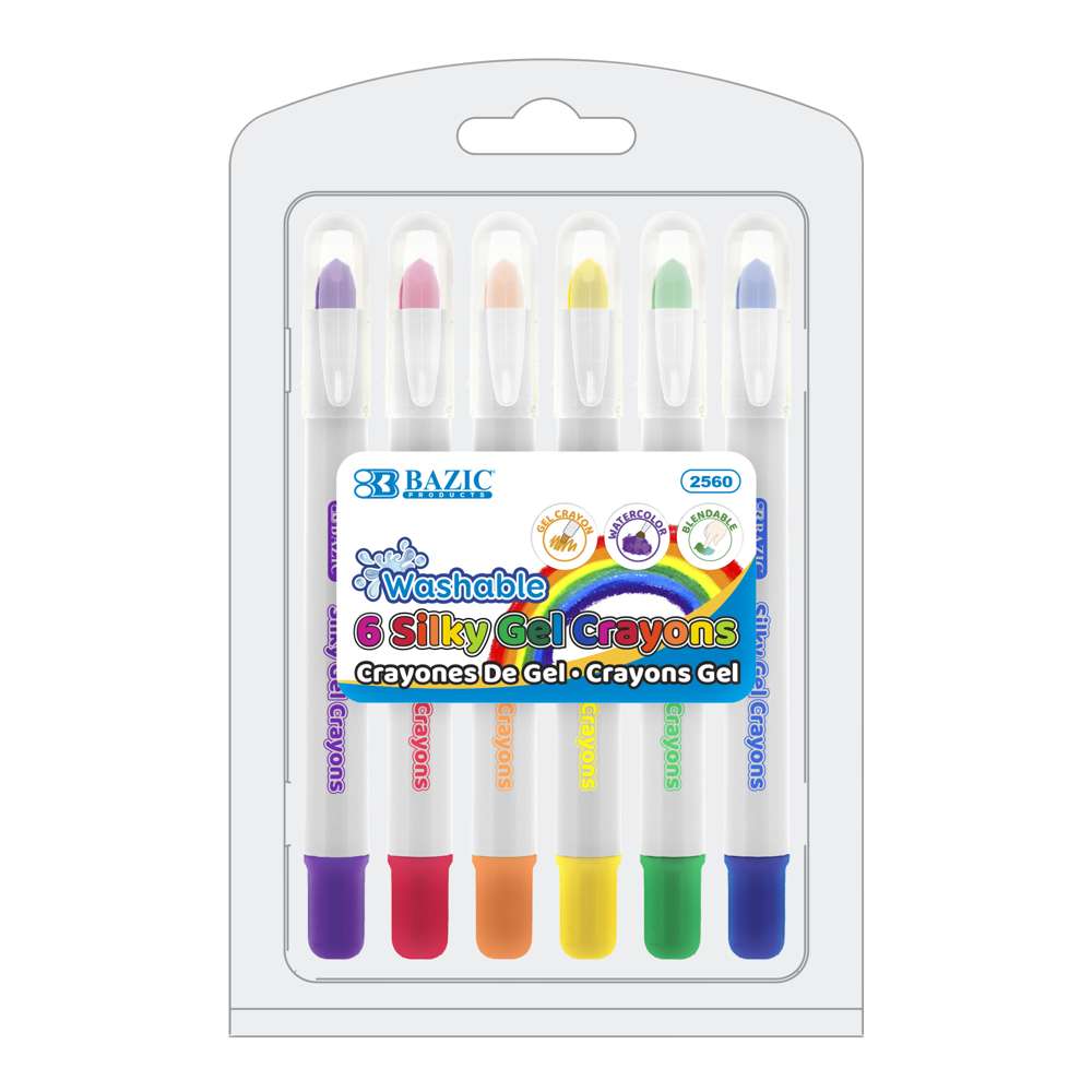 Silky Gel Crayons 6 Color