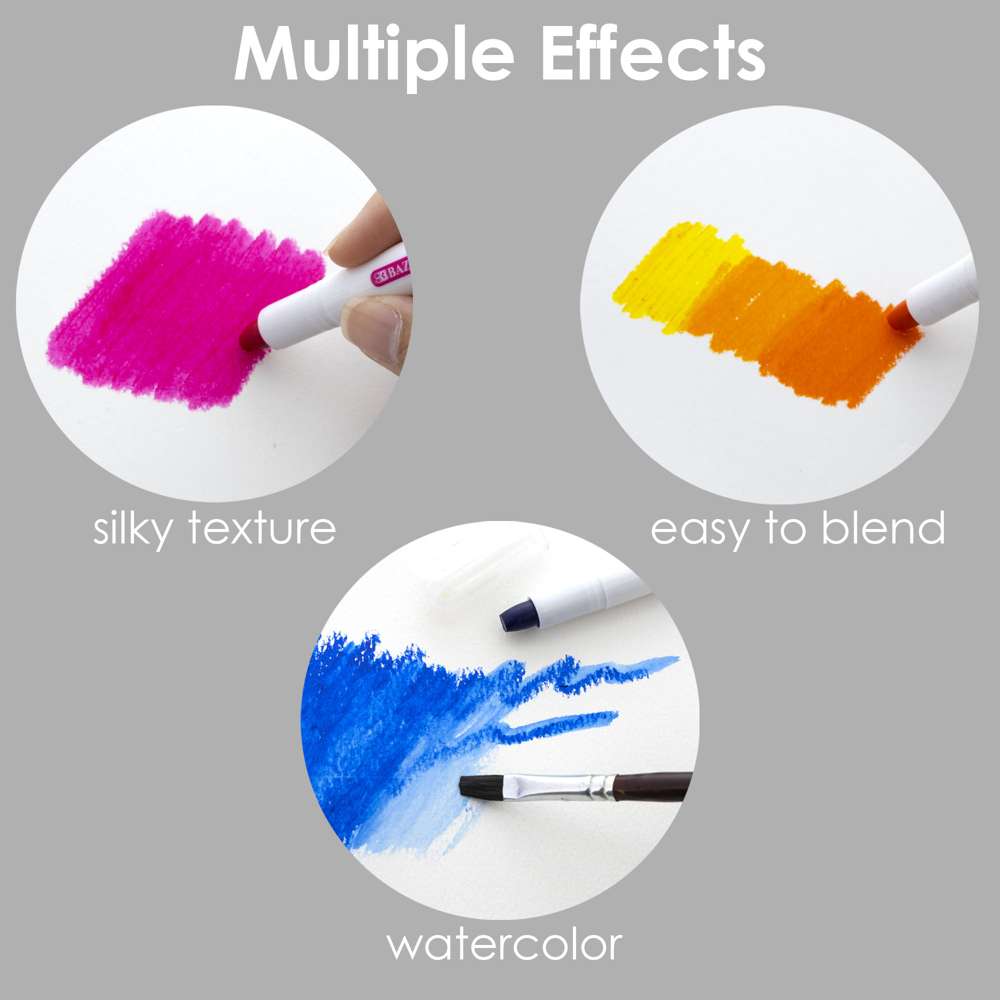 Silky Gel Crayons 24 Color