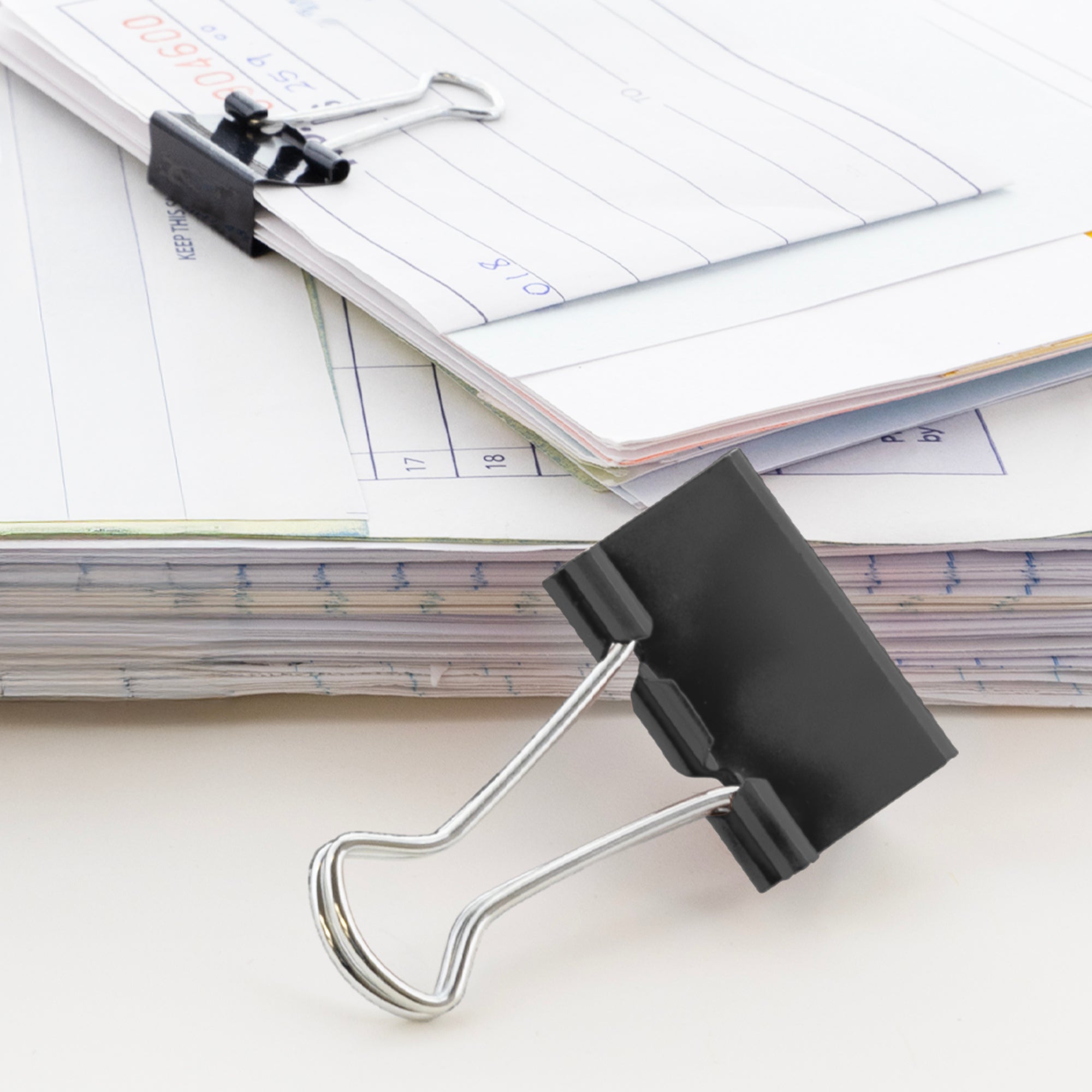 Assorted Size Black Binder Clip (12/Pack)