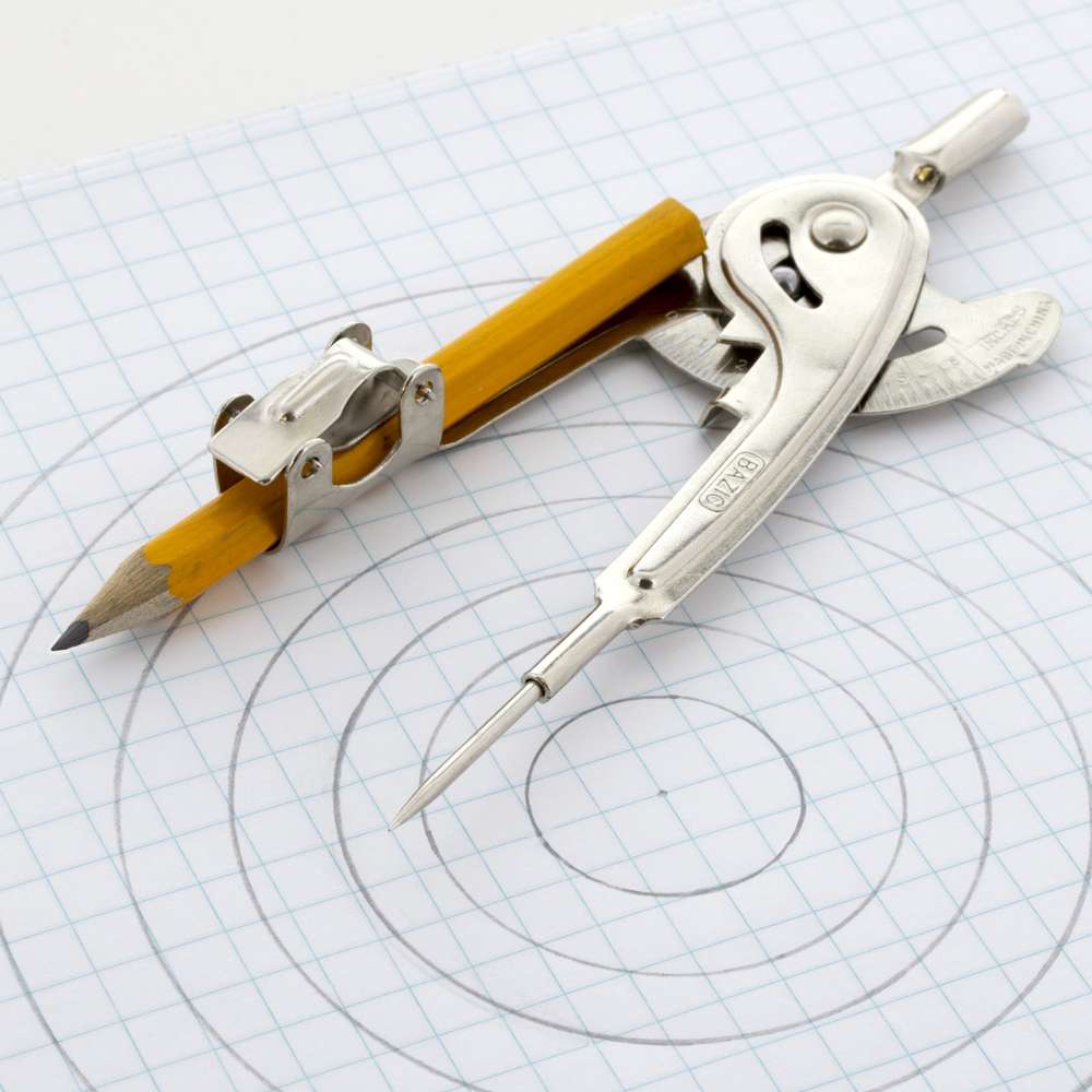Metal Ball Bearing Compass w/