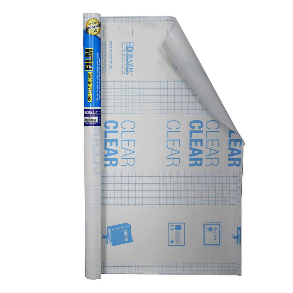 Book Cover Clear Self Adhesive 17.5" X 1.7 Yard