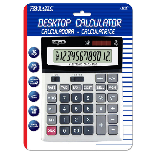 12-Digit Desktop Calculator w/ Profit Calculation & Tax Functions