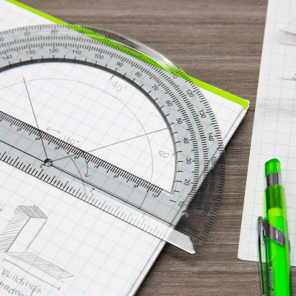 Semicircular 6" Protractor