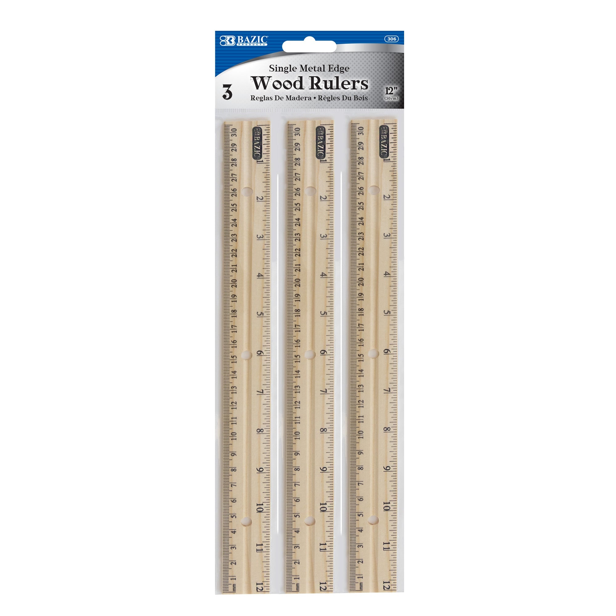 Aazon.co: Nawwgy Double-Sided Ruler Wooden Ruler 12Inch 24Inch Double-Sided Scale Rulers Wood