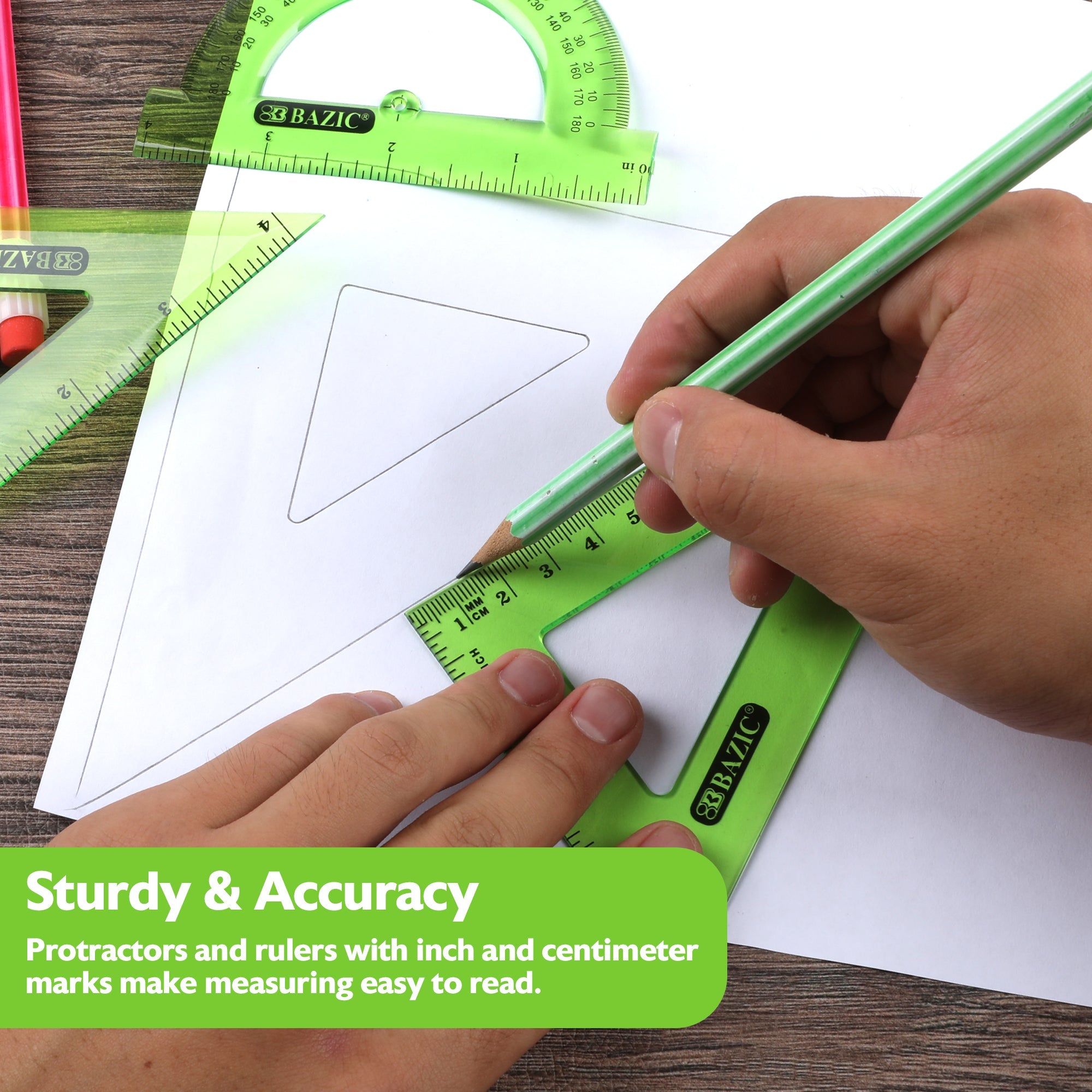 Geometry Ruler Combination Sets 5-Piece