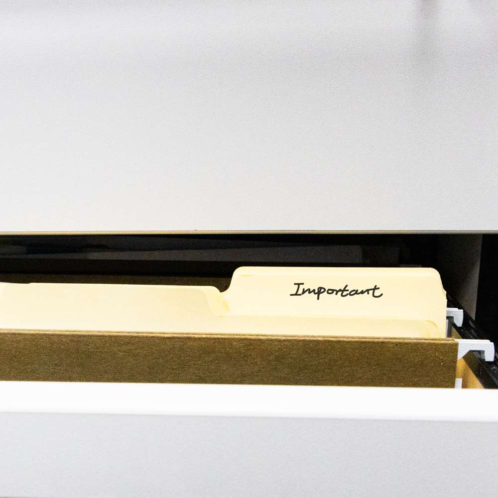 Manila File Folder 1/3 Cut Letter Size (6/Pack)