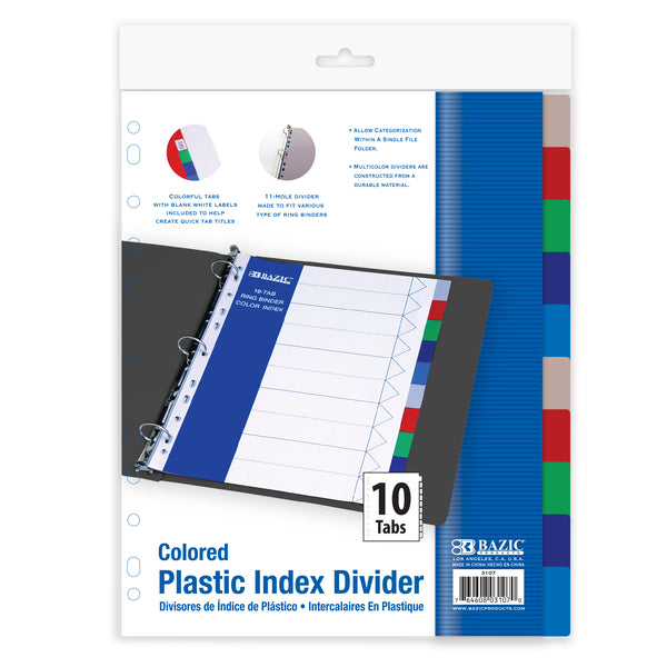 Dividers w/ 10-Color Tabs