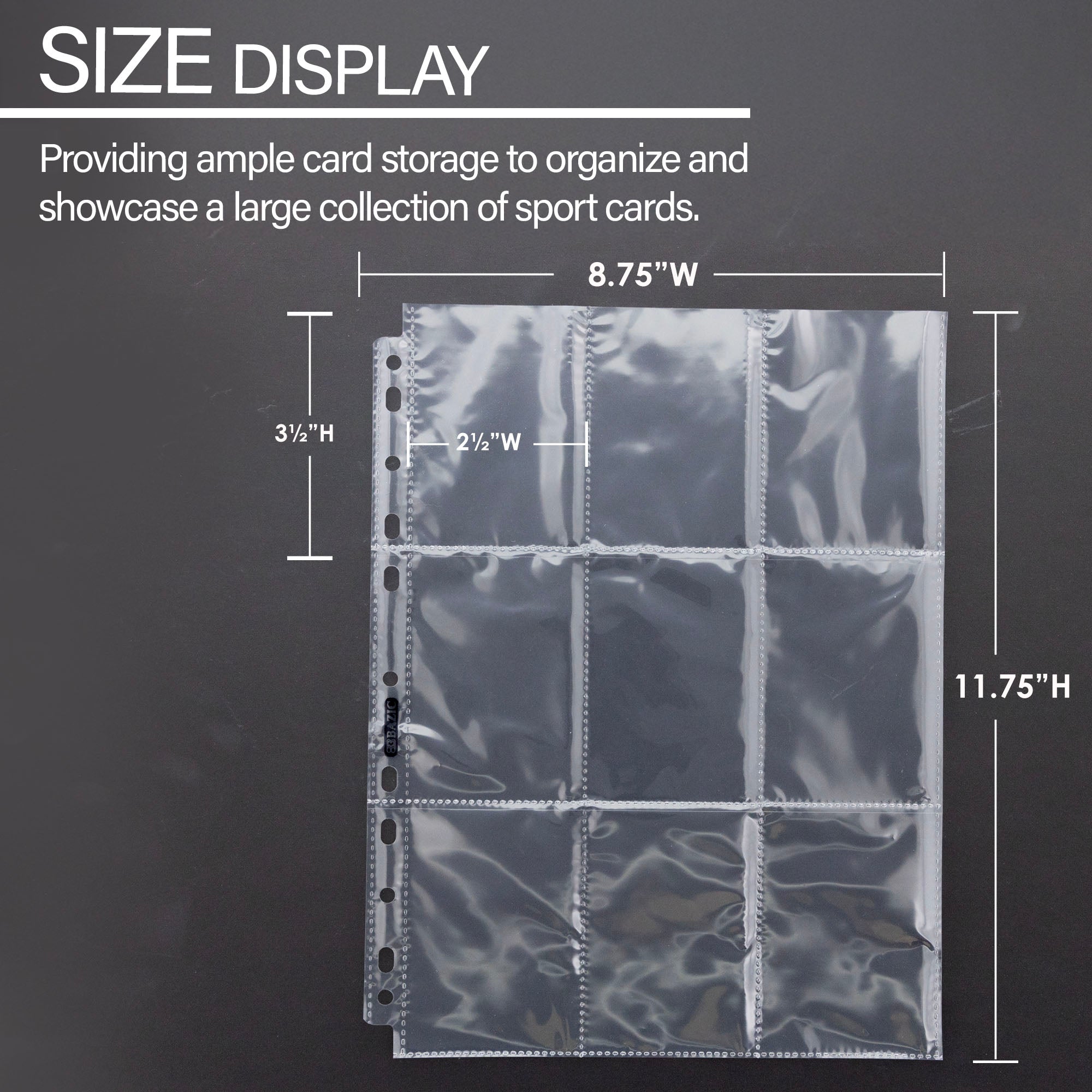 Trading Card Holders Top Loading 9-Pockets (10/Pack)