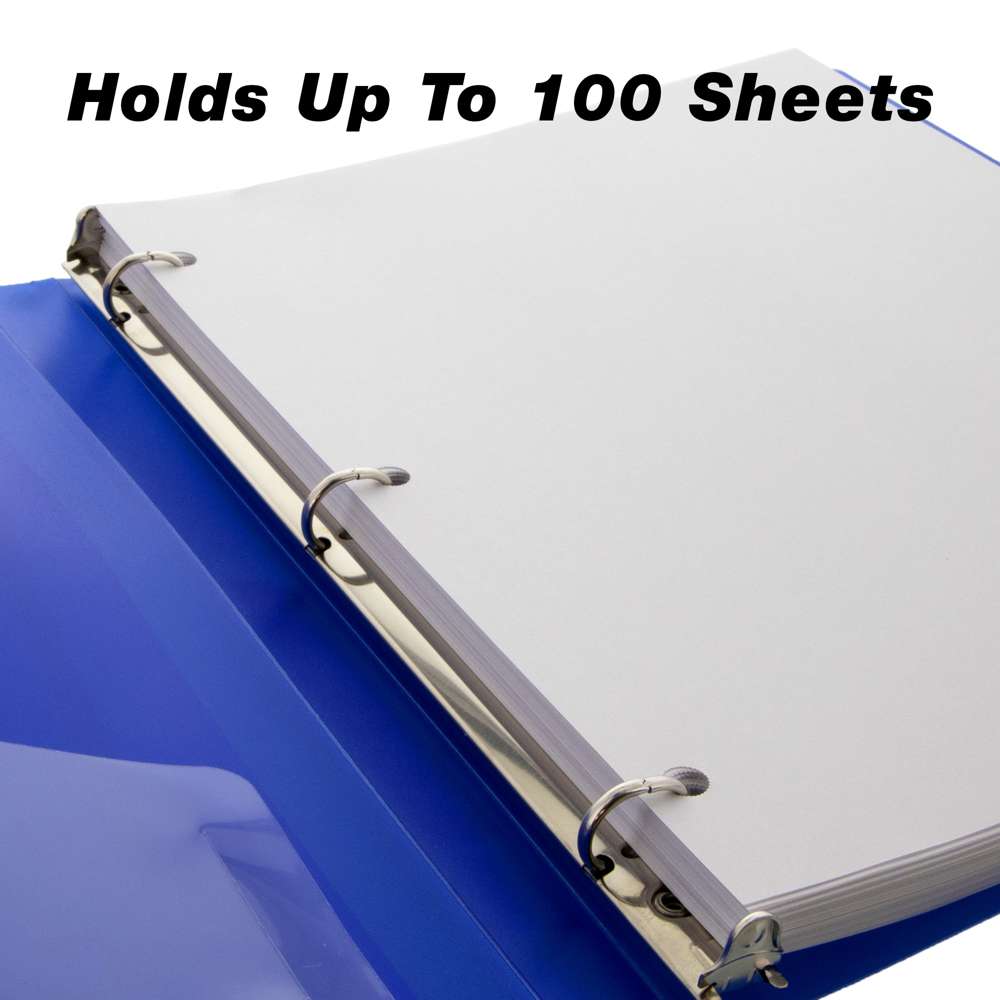 0.5" Poly 3-Ring View Presentation Binder w/ Pocket