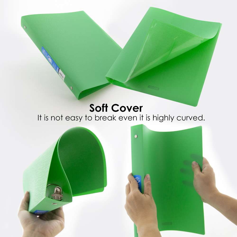 1" Classic Color Poly 3-Ring Binder w/ Pocket