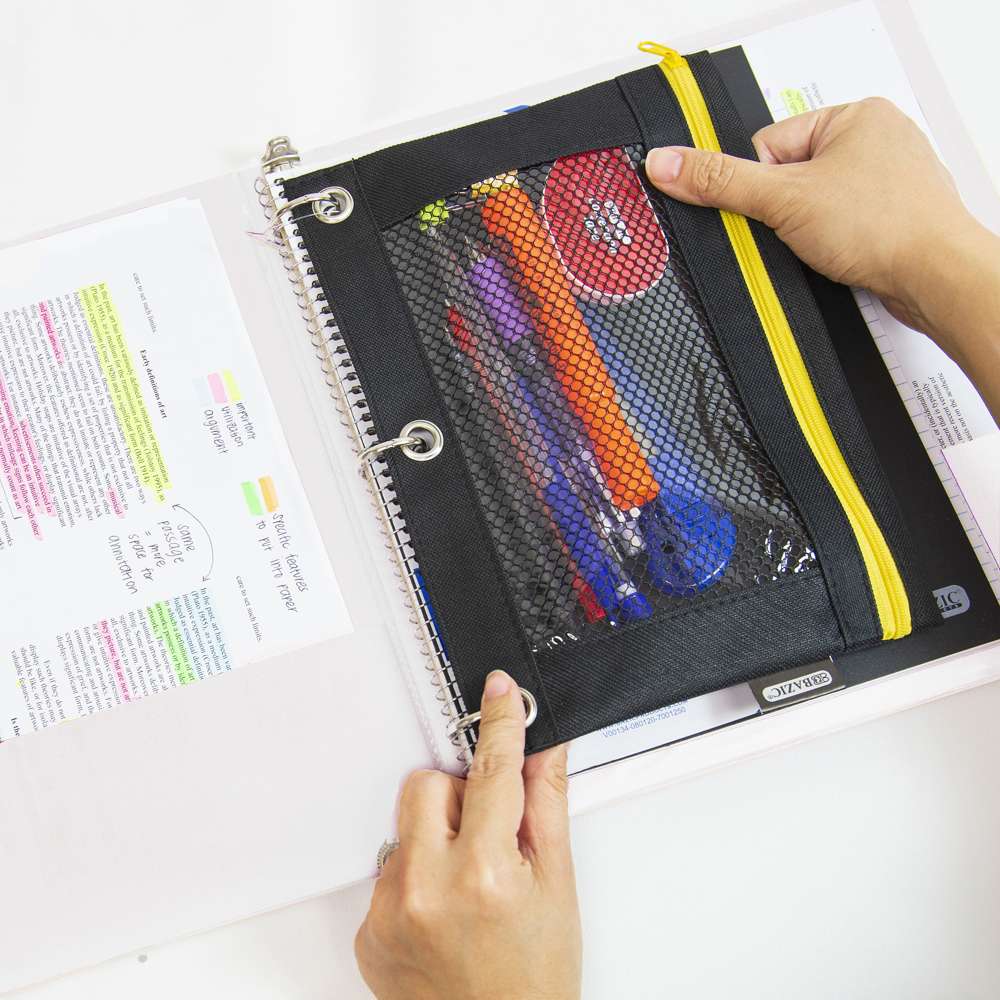 Binder 1" White 3-Ring w/ 2-Pockets