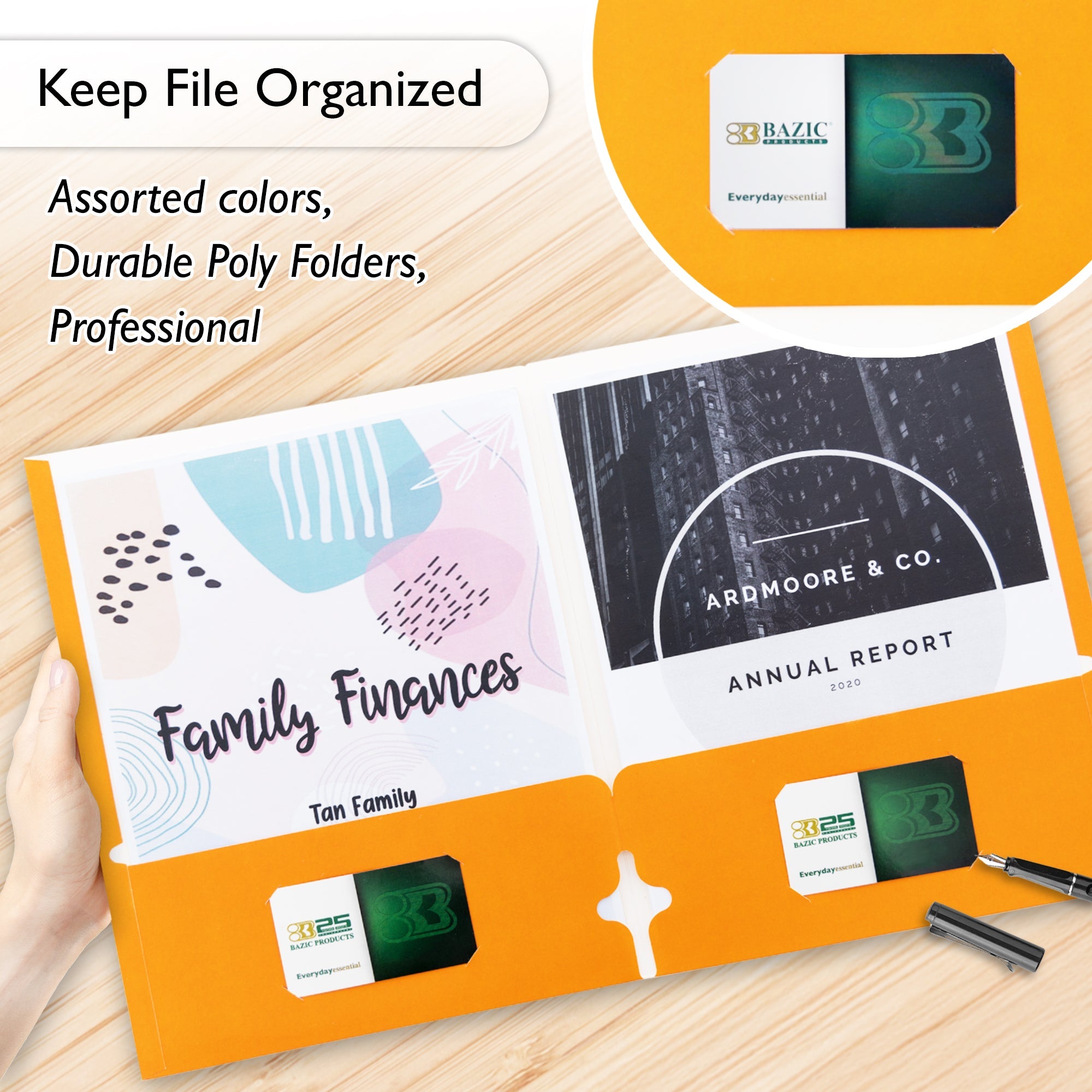 2-Pockets Portfolios - Assorted Color