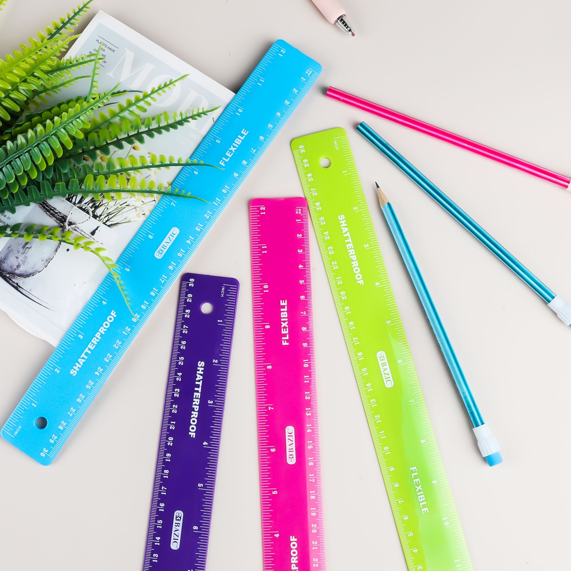 Shatterproof Flexible Ruler 12" (30cm)
