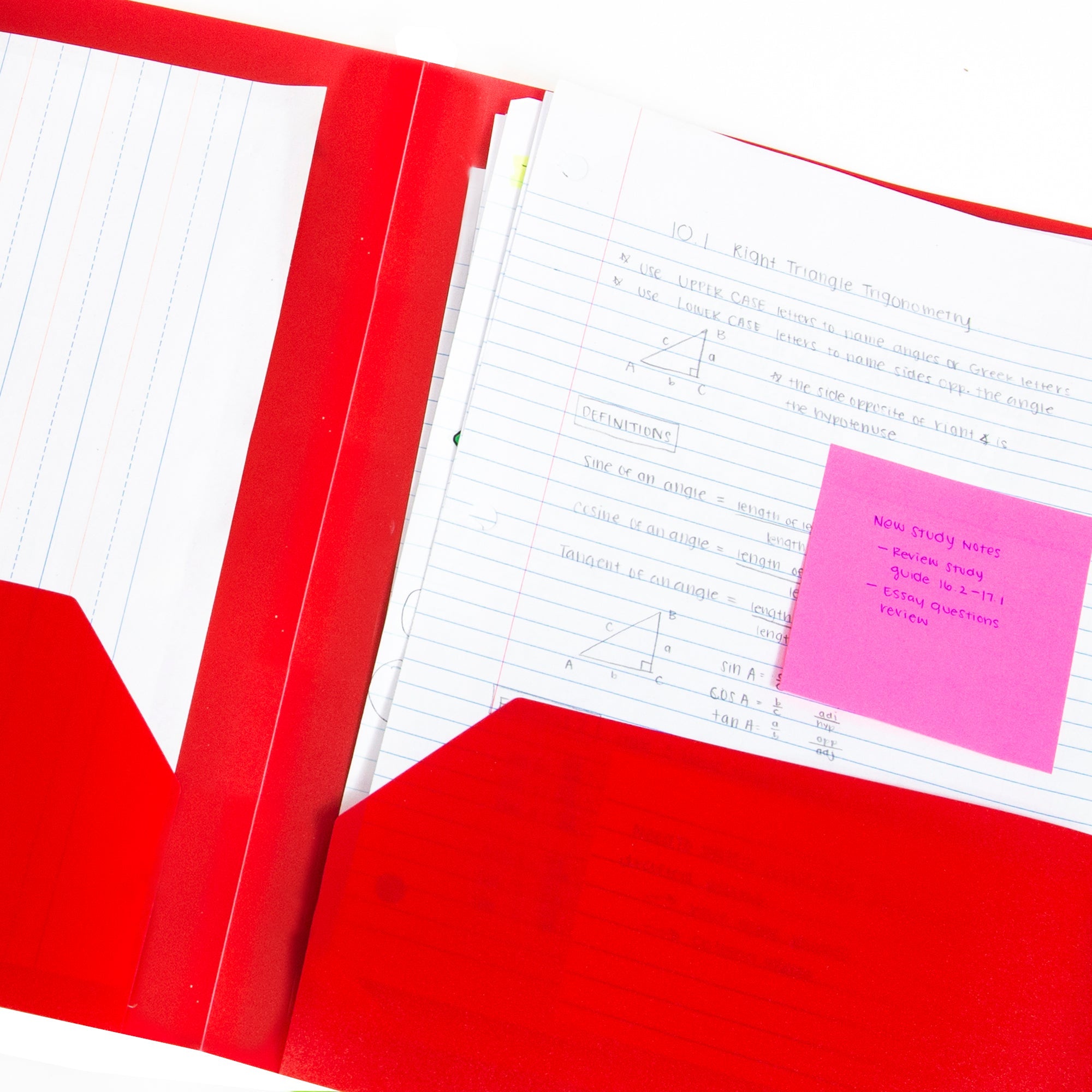 Poly 2-Pockets Portfolio - Solid Color