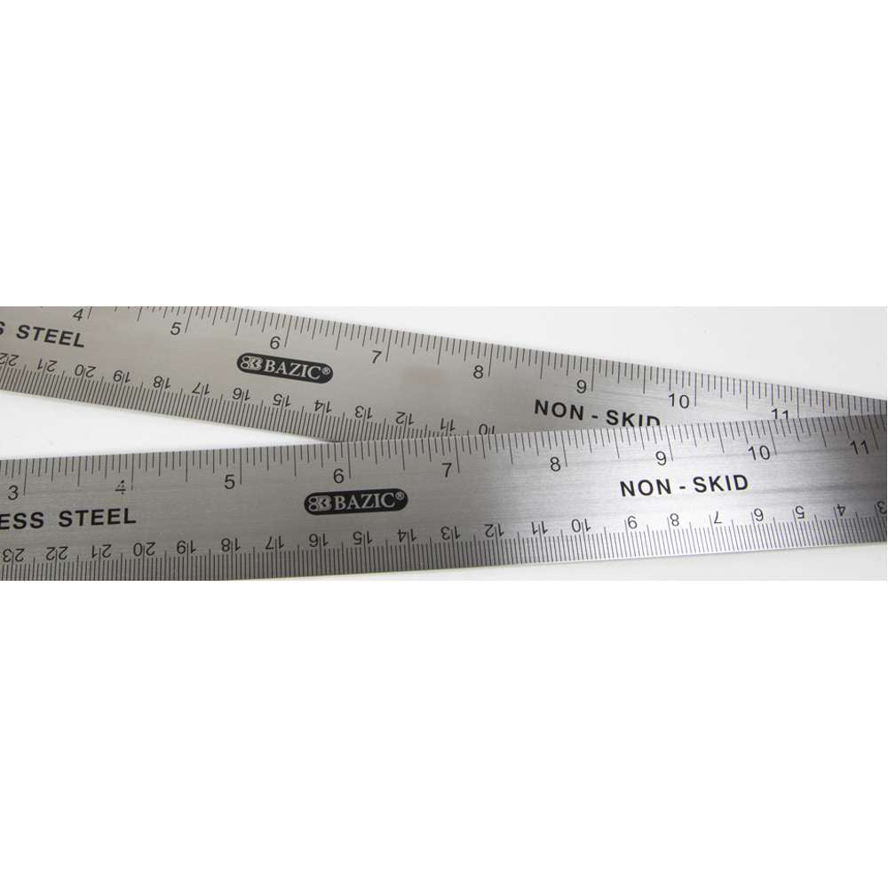 Stainless Steel Ruler w/ Non Skid Back 12" (30cm)