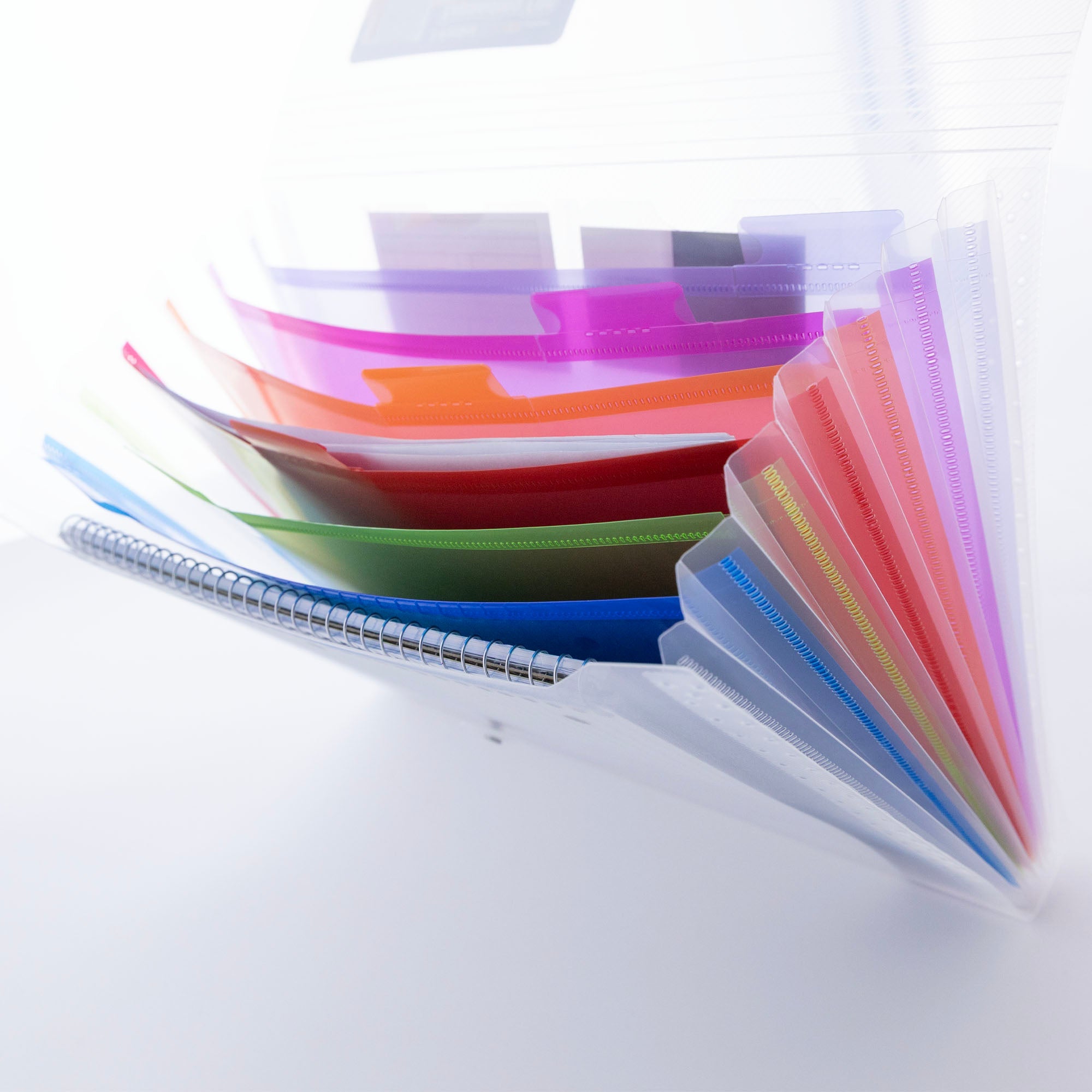 Rainbow 7-Pocket A4/Letter Size Poly Expanding File