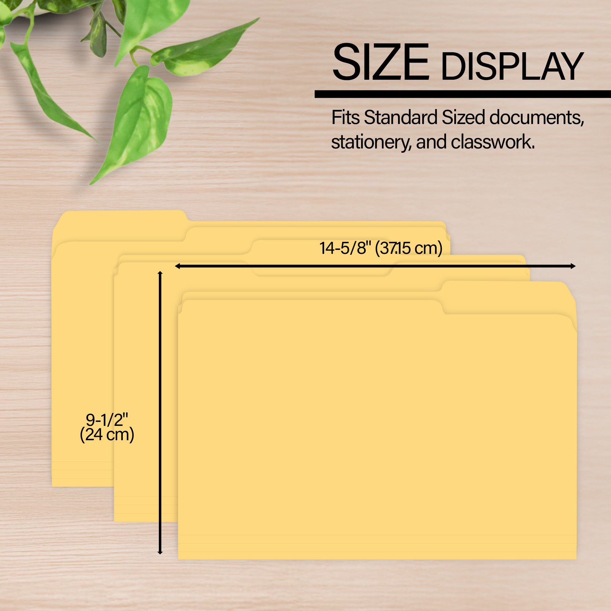 Manila File Folder 1/3 Cut Legal Size (100/Pack)