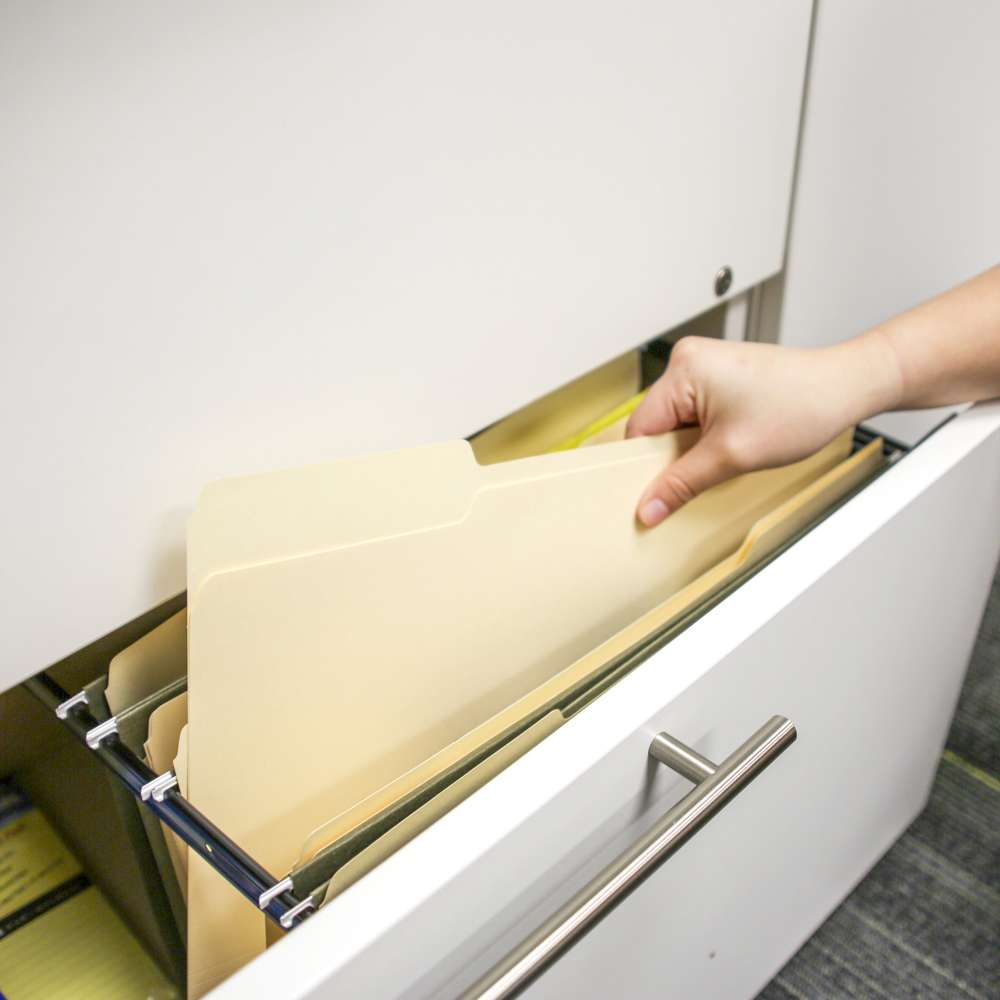 Manila File Folder 1/3 Cut Letter Size (100/Pack)