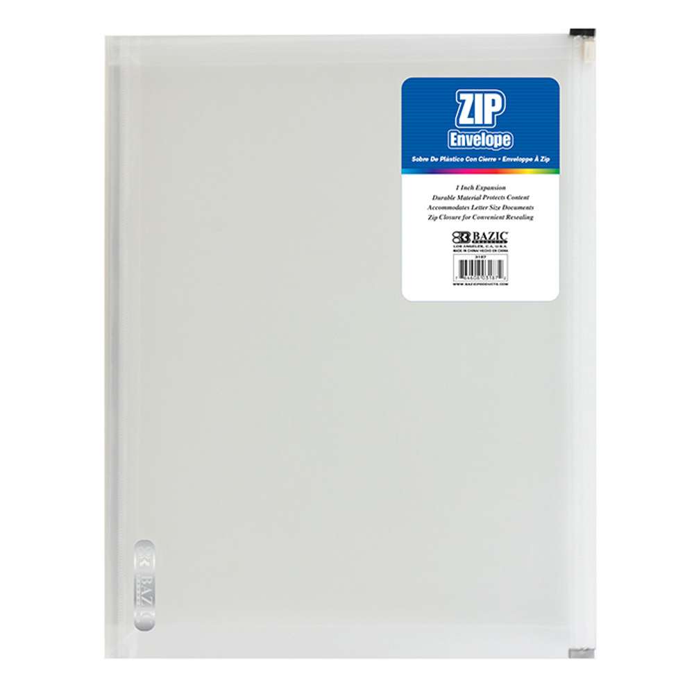 Clear A4/Letter Size Zip Envelope