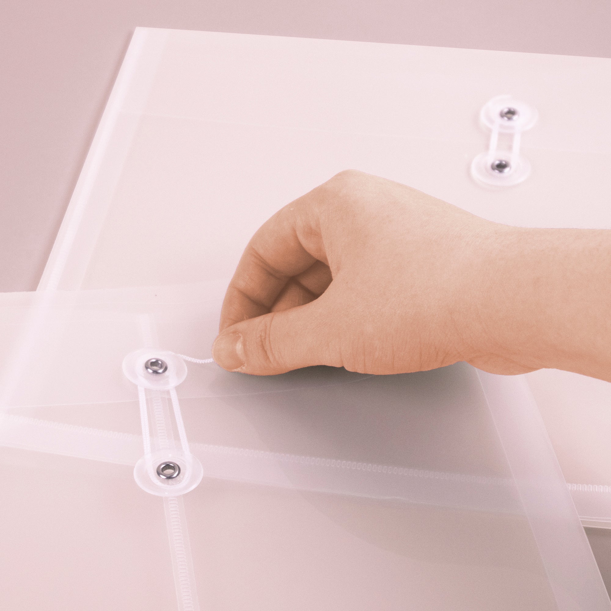 String Envelope Letter Size Clear Top/Side Loading (2/Pack)