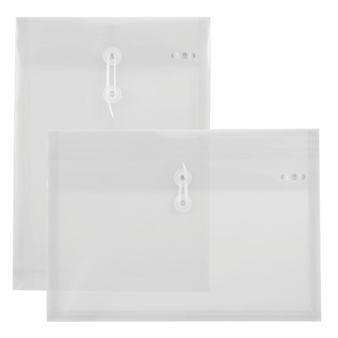 Clear Top / Side Loading A4/Letter Size String Envelope (2/Pack)