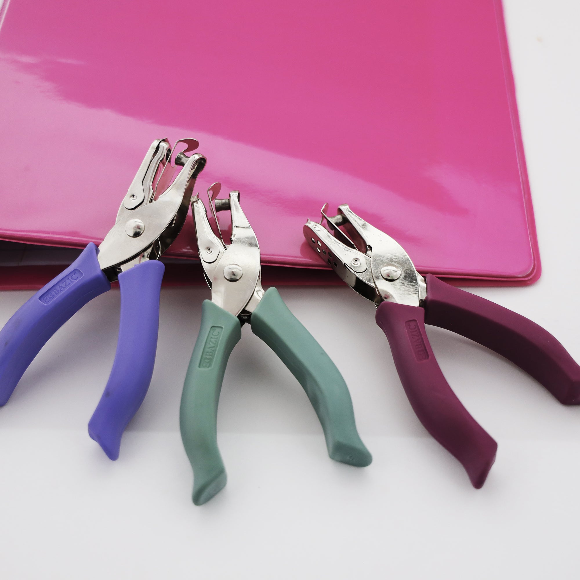 Premium Single Hole Paper Punch w/ Cushion Grip