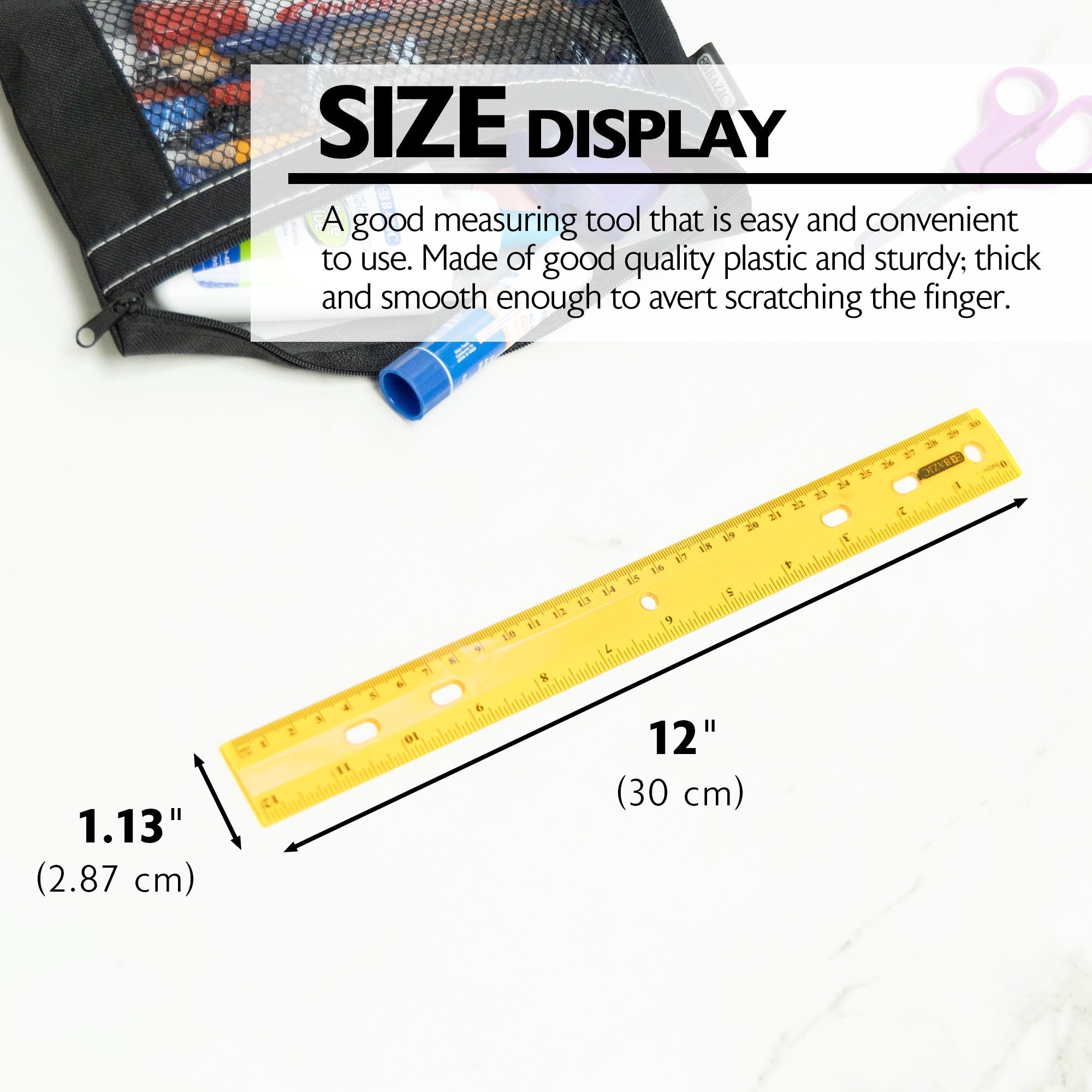 Jeweltones Color Ruler 12" (30cm)