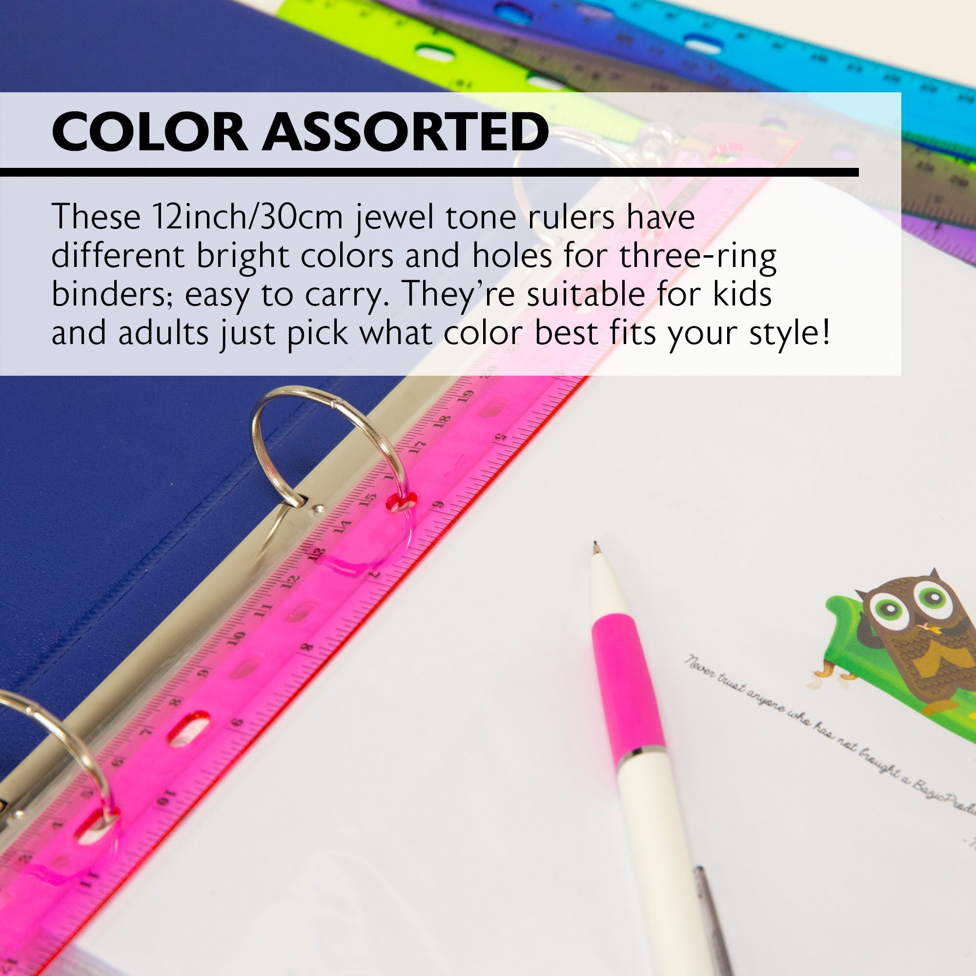 Jeweltones Color Ruler 12" (30cm)