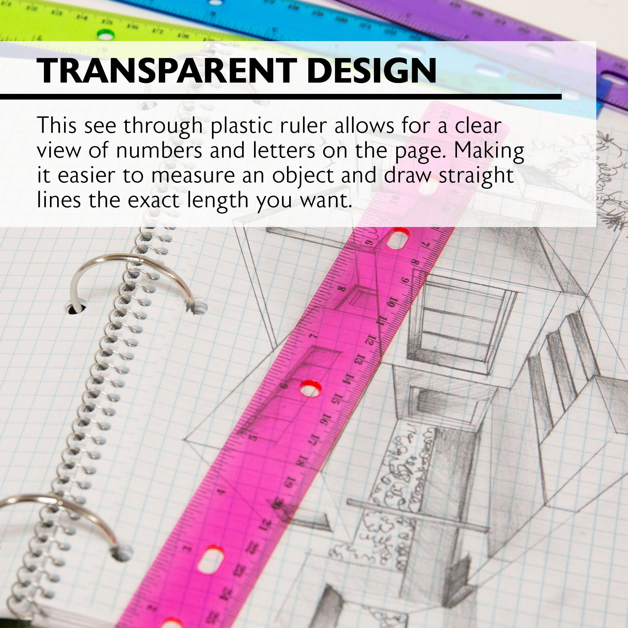 Jeweltones Color Ruler 12" (30cm)