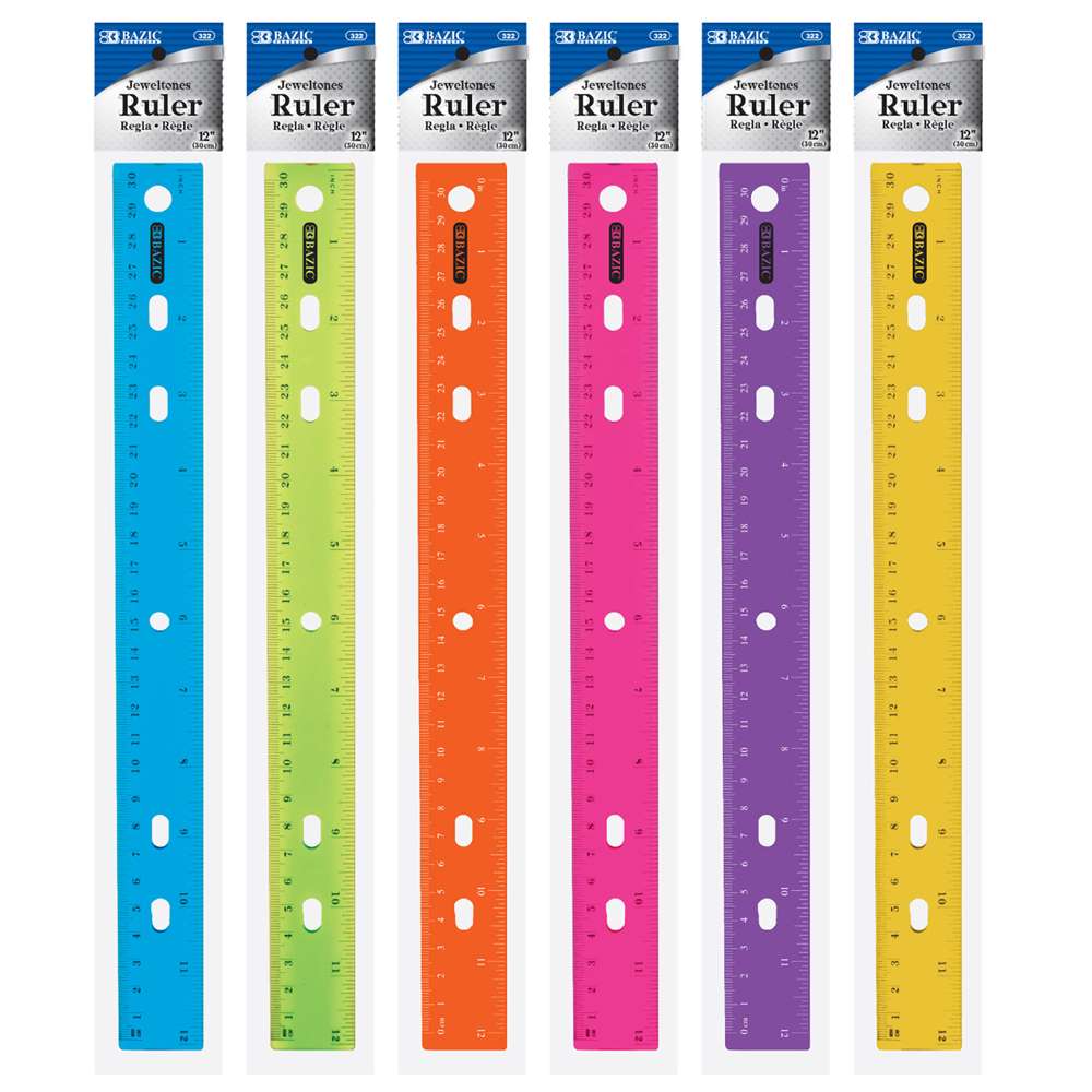 Jeweltones Color Ruler 12" (30cm)