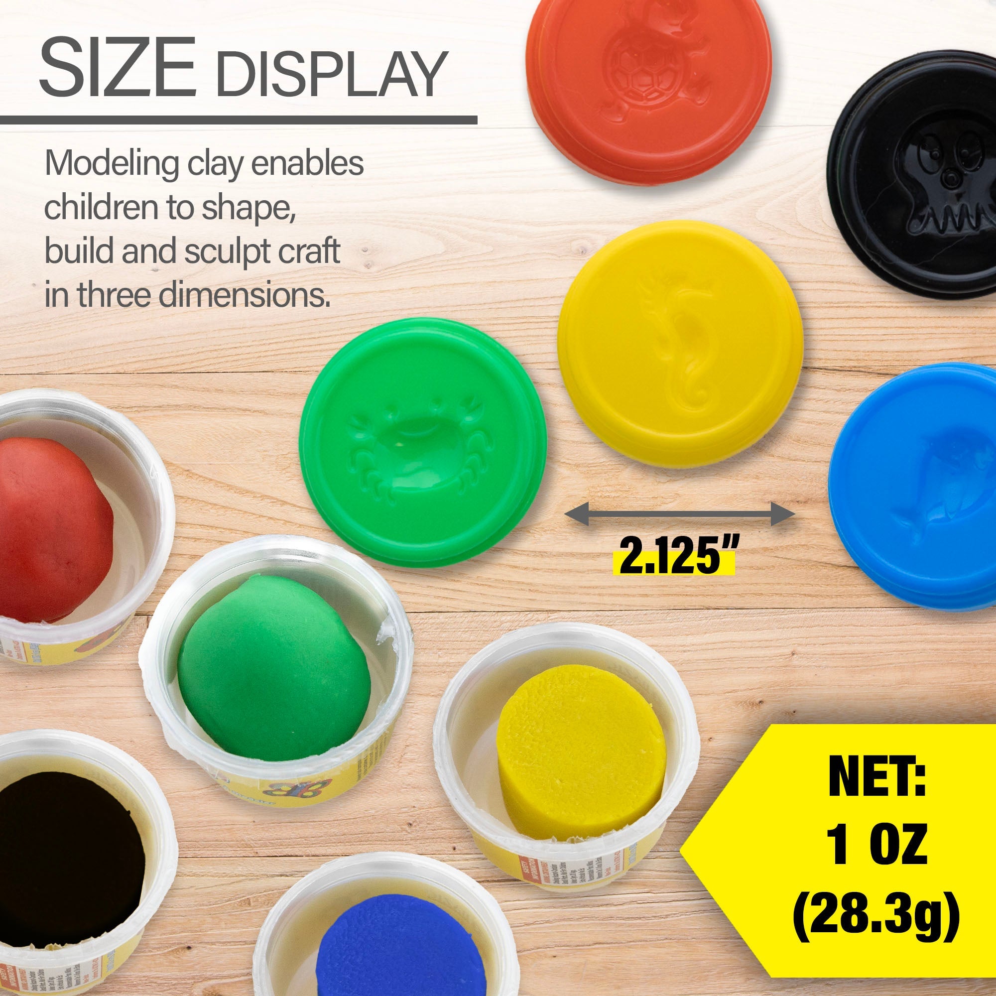 Modeling Dough Primary Color 1 Oz. (5/Pack)