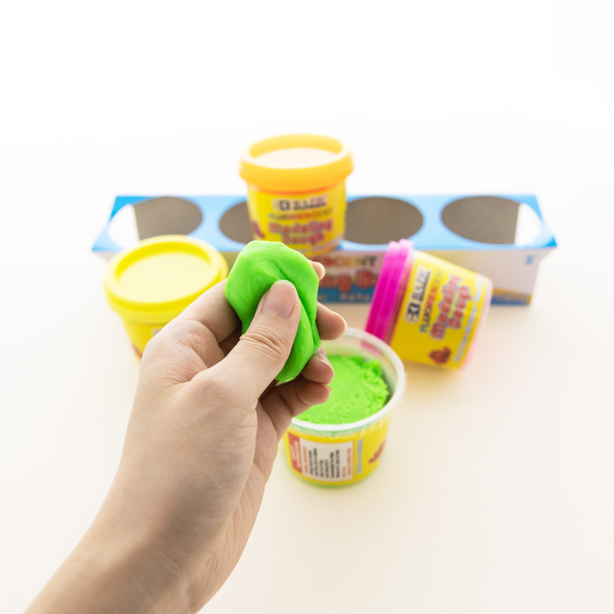 Modeling Dough Fluorescent Color 4 Oz. (4/Pack)