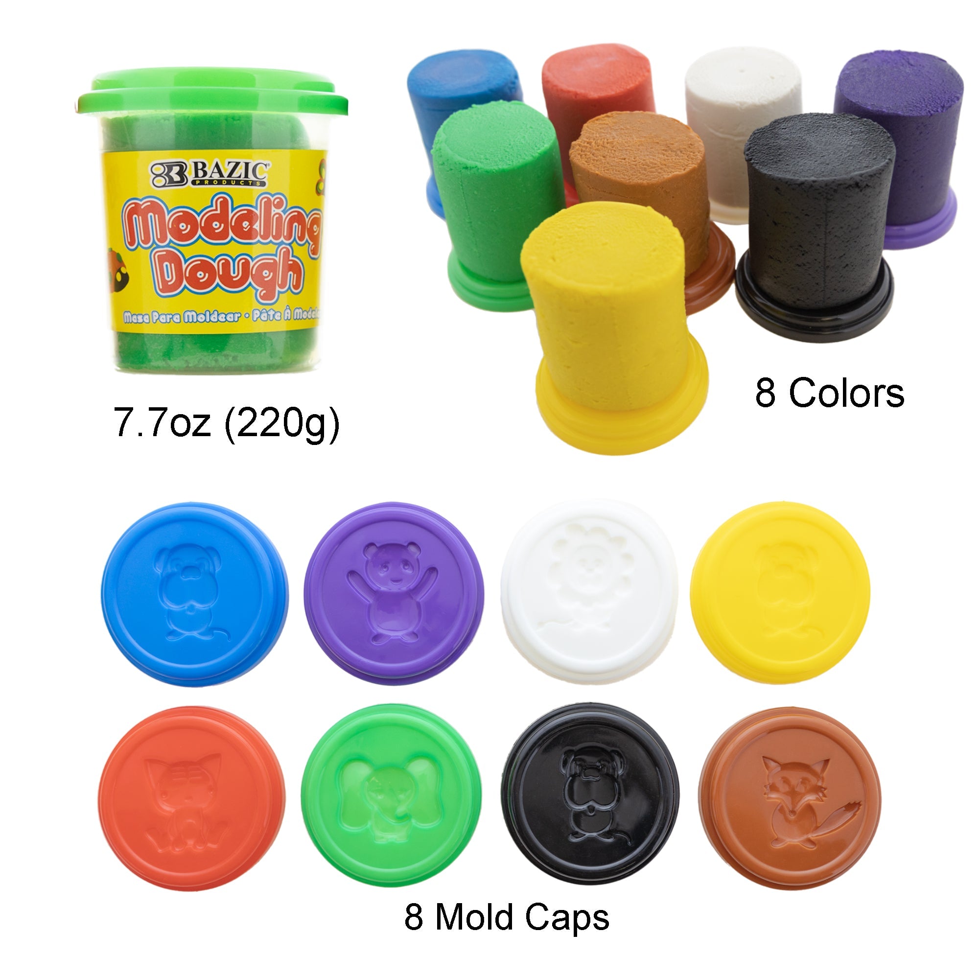 Modeling Dough 8 Primary Colors 7.76 Oz.