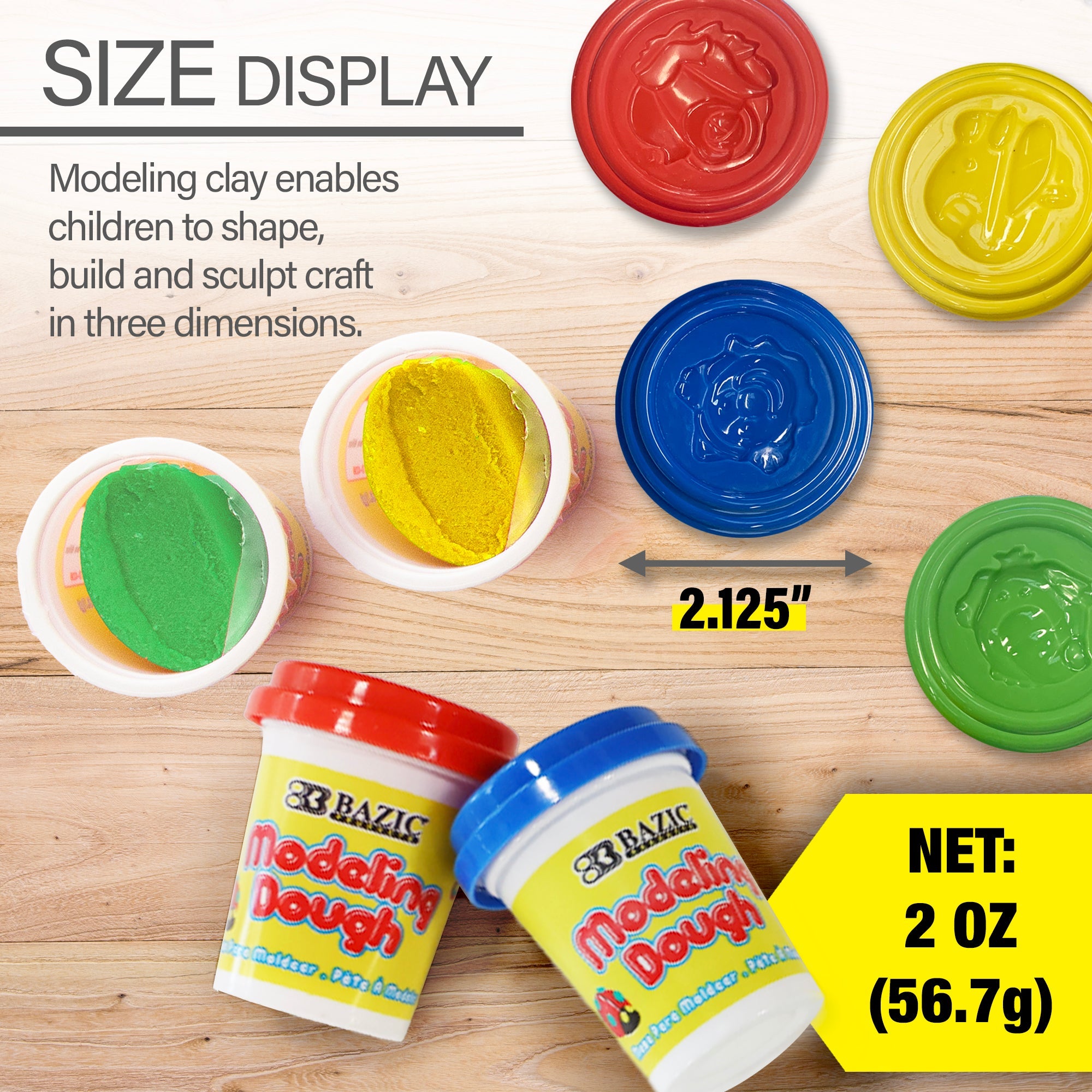 Modeling Dough Multi Color 2 Oz. (4/Pack)
