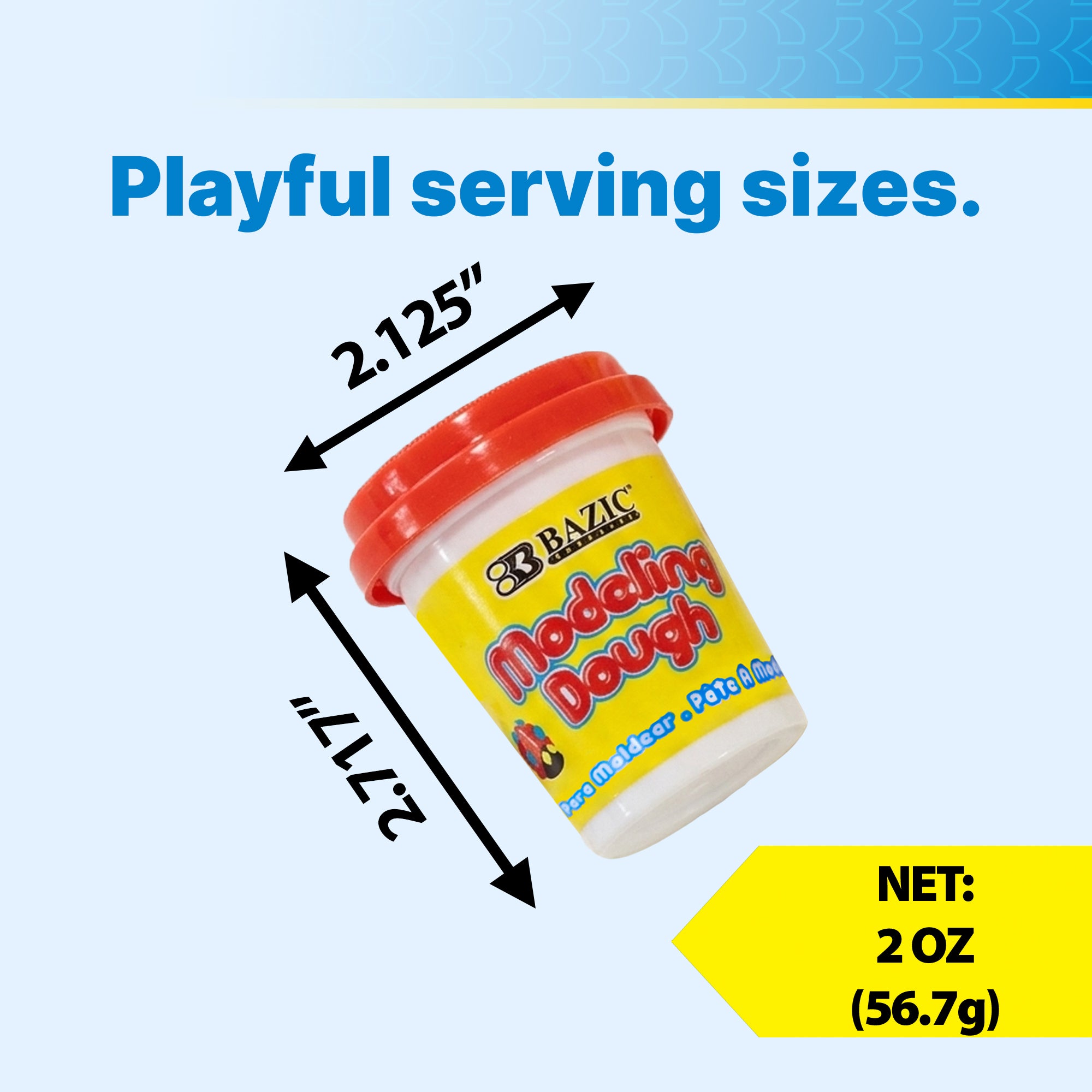 BAZIC 2 Oz. Multi Color Modeling Dough (6/Pack) – BAZIC Products