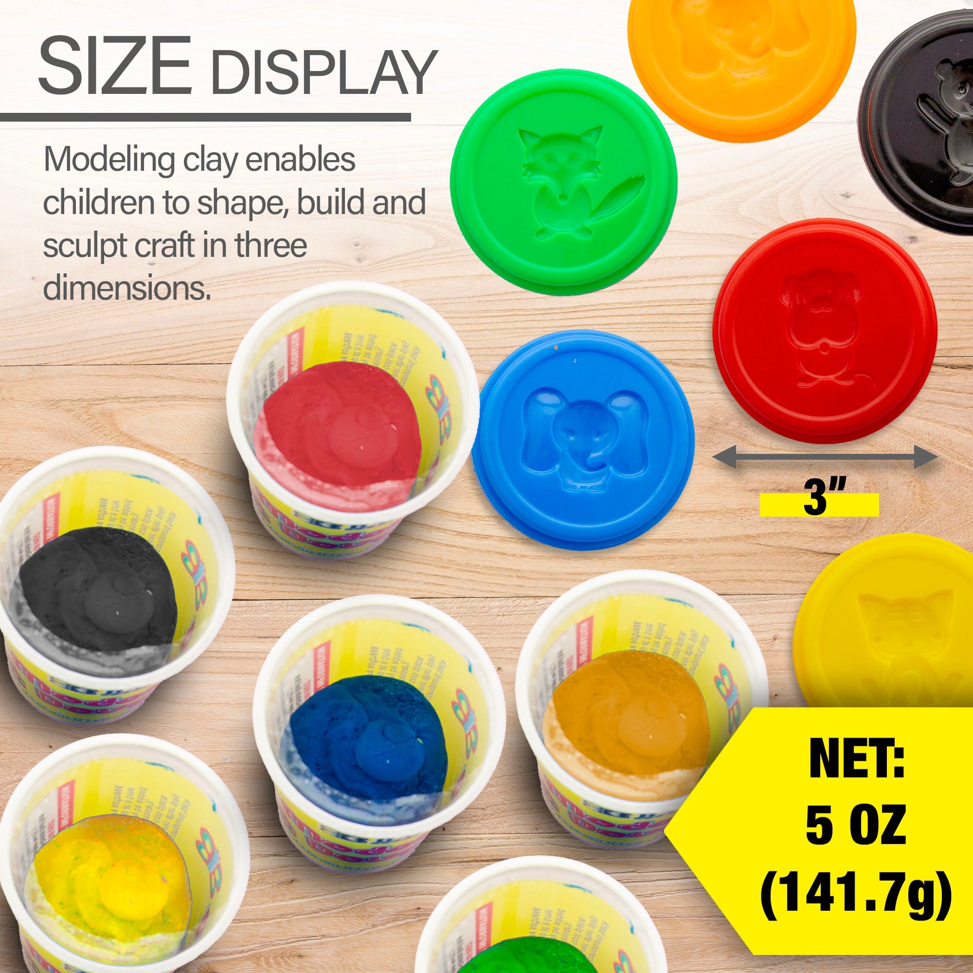 Modeling Dough Multi Color 5 Oz/Cup
