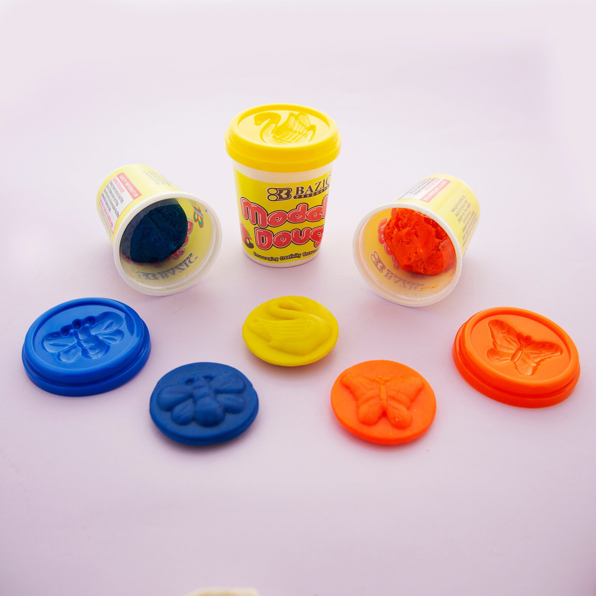 BAZIC 5 Oz. Multi Color Modeling Dough (3/Pack)