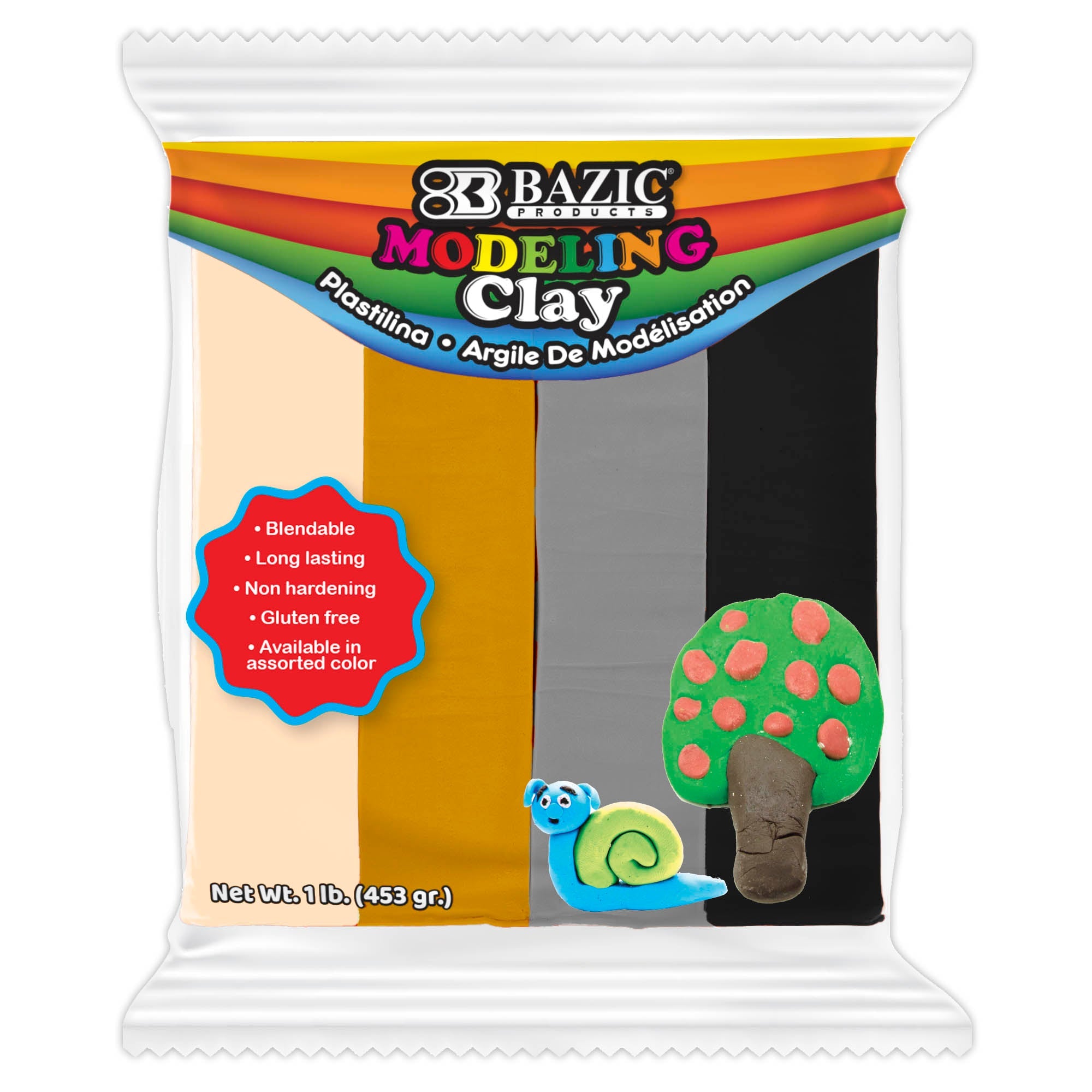 Modeling Clay Sticks 1 lb 4 Natural/Earth Color