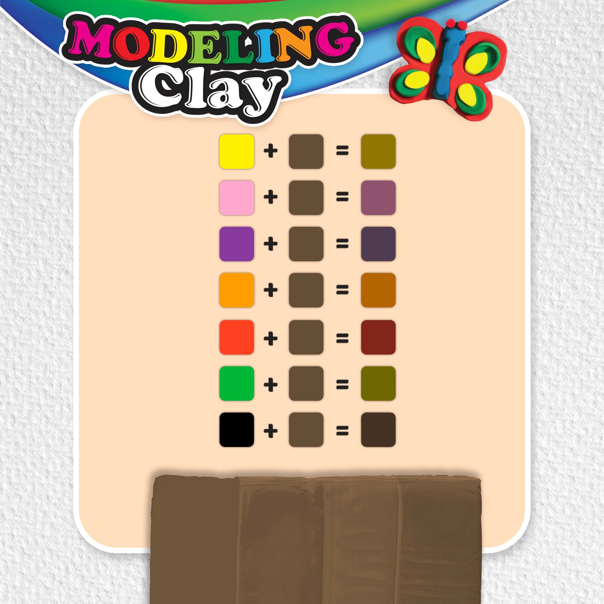 Modeling Clay 1 lb Brown