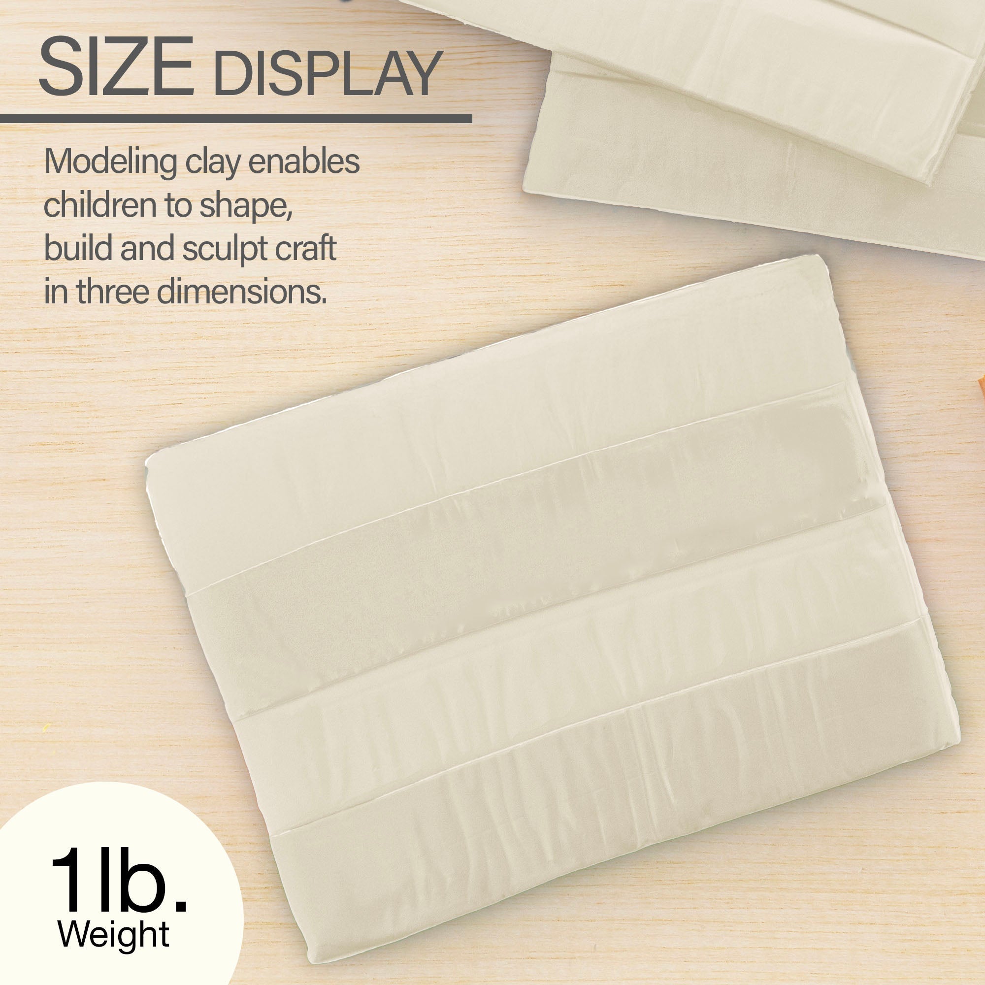 Modeling Clay 1 lb Cream