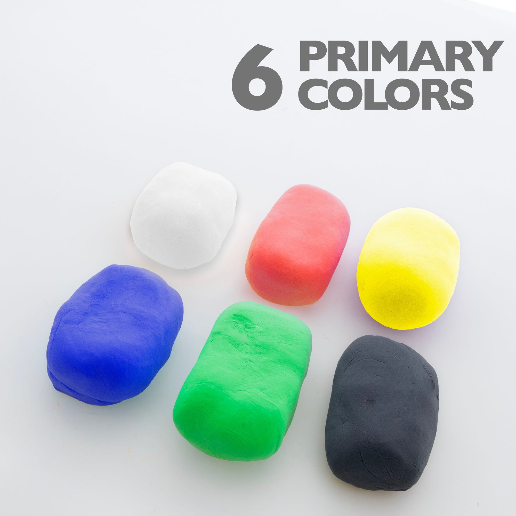 Air Dry Modeling Clay 6 Primary Color 0.5 Oz.
