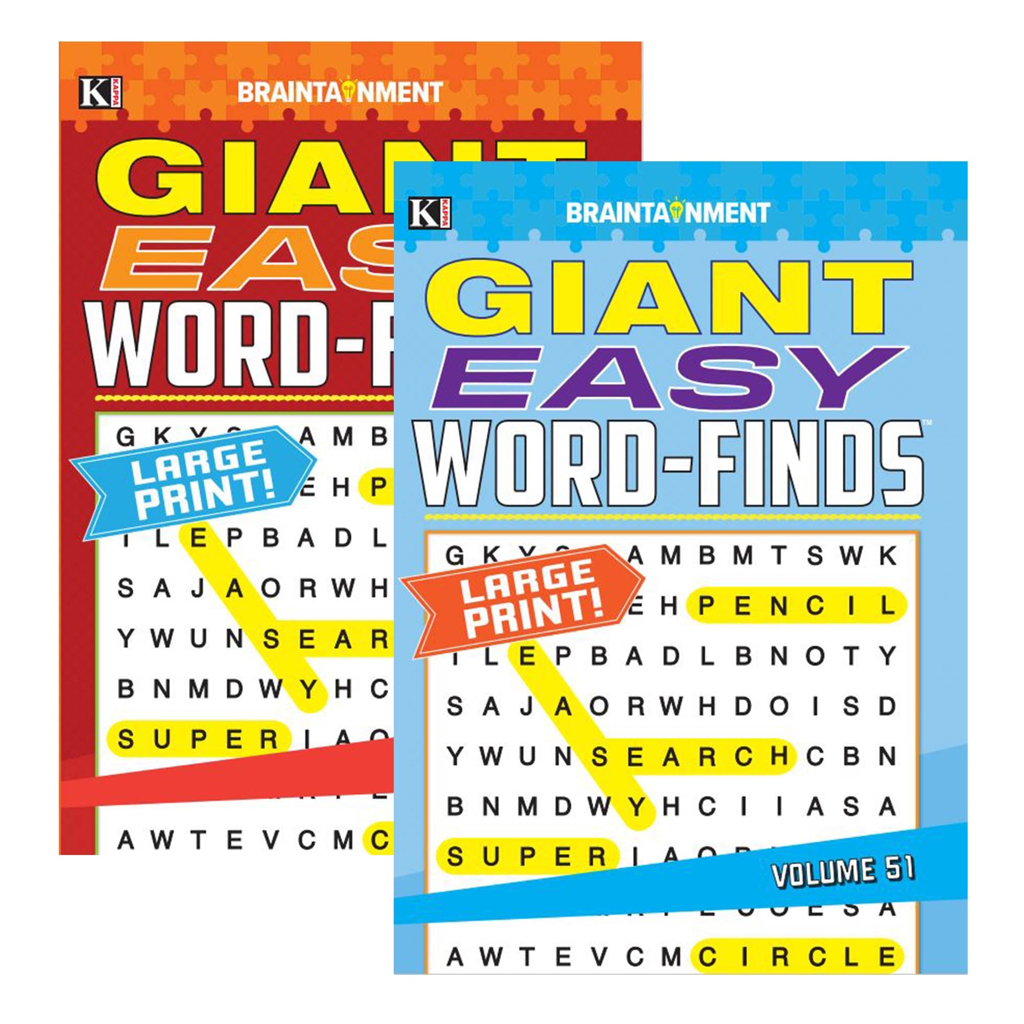 KAPPA Giant Easy Word Finds