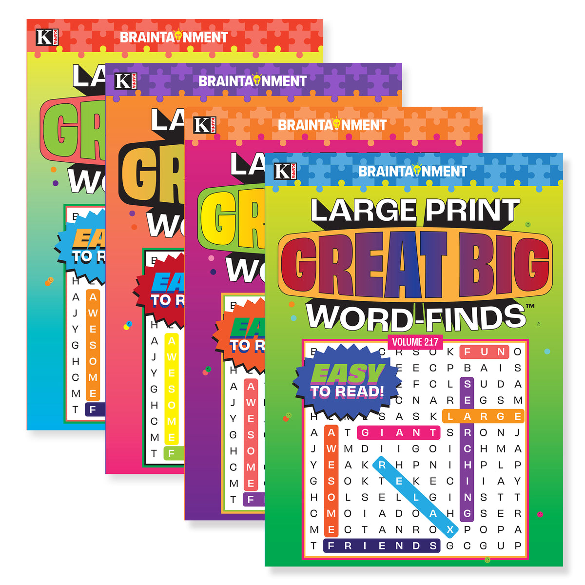 KAPPA Large Print Great Big Word Finds Puzzle Book – BAZIC Products