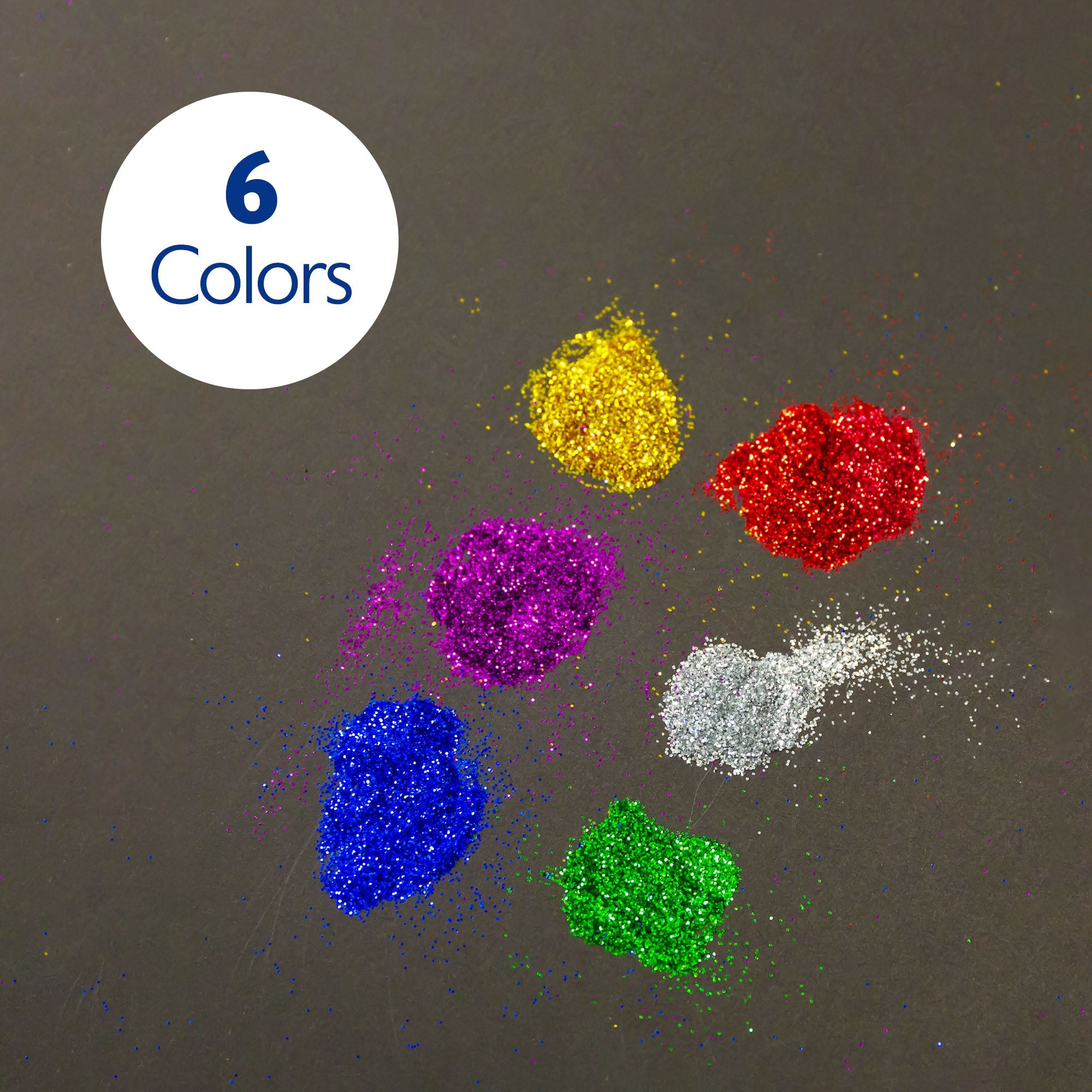Glitter Shaker 6g / 0.21 Oz. (5/Pack) Primary Color
