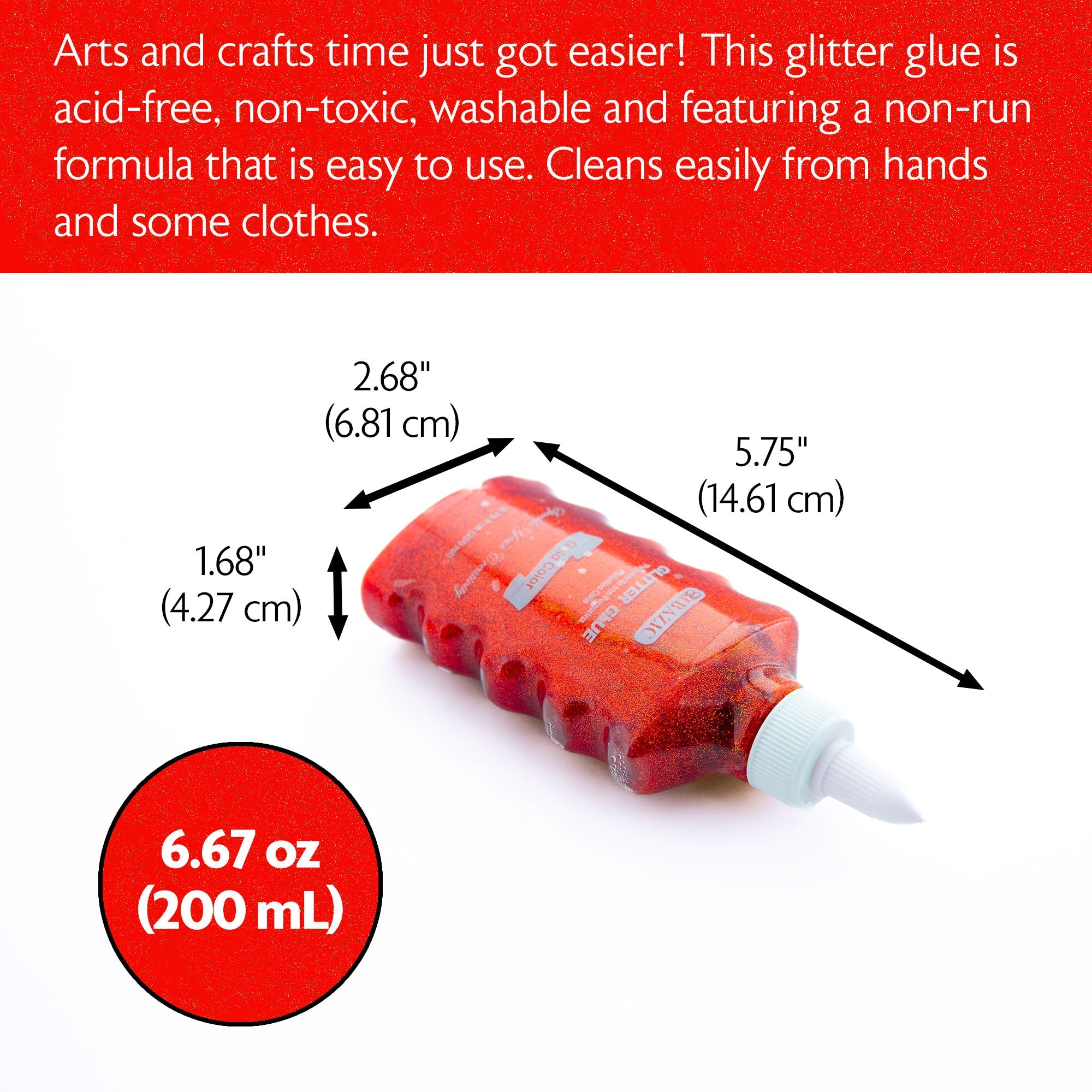 Glitter Glue Classic Color 6.76 Oz. (200 mL)